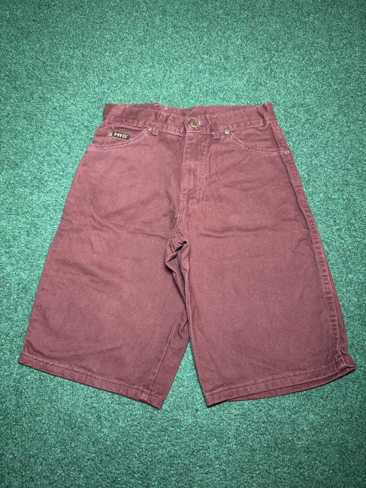 Vintage His Jeans Vintage Brown Jorts 90s 26 Waist 11” Denim Shorts Size US 26 / EU 42 - 3 Thumbnail
