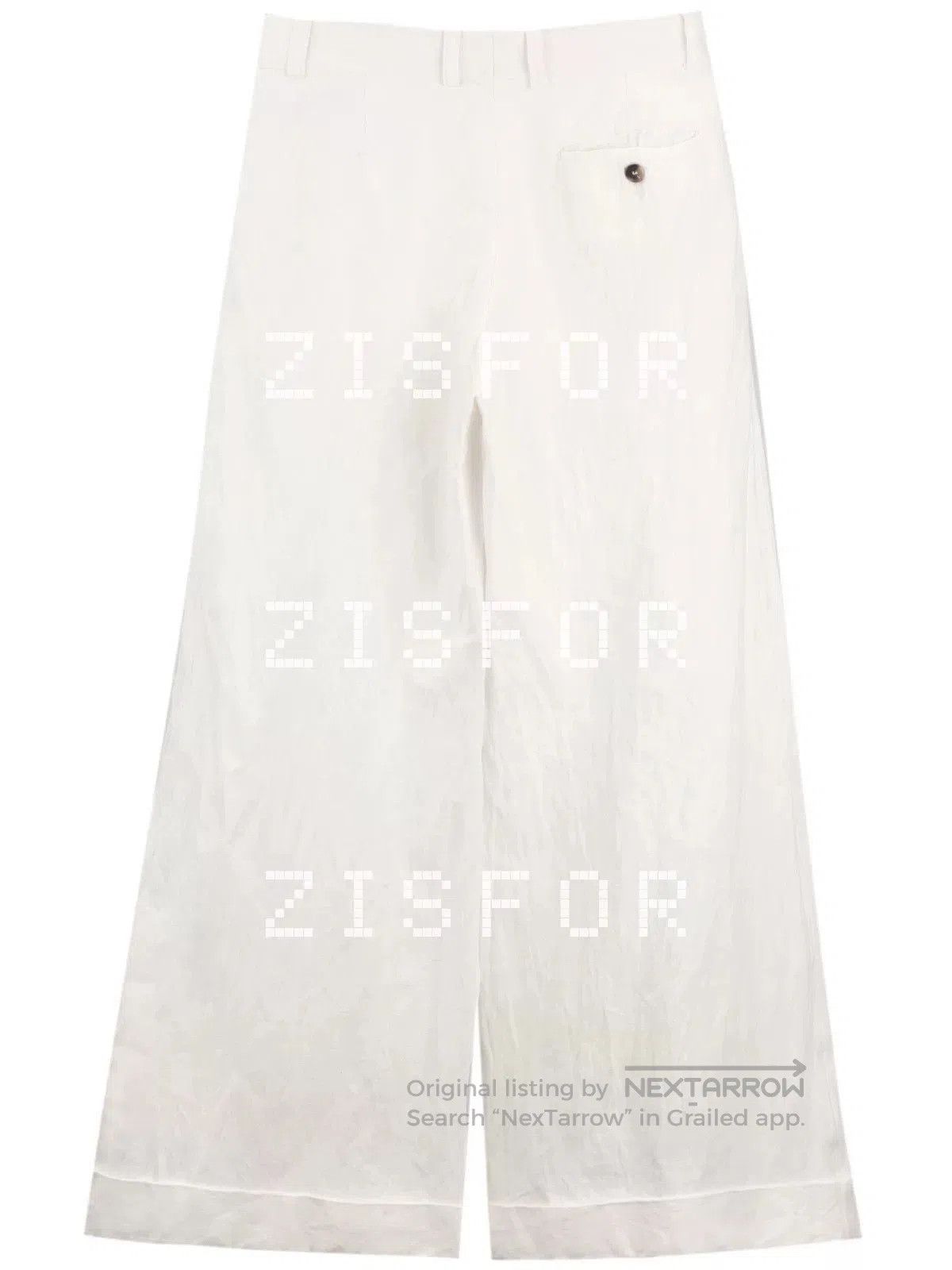 Celine Old Celine Linen Wide-Leg Trousers. Size 33" - 2 Thumbnail