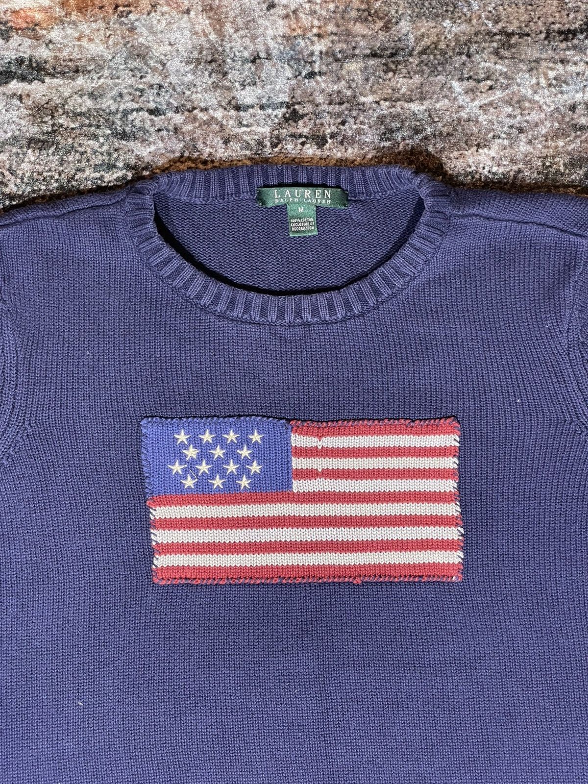 Polo Ralph Lauren Sweater Lauren Ralph Lauren Flaga USA 100% Cotton Size M / US 6-8 / IT 42-44 - 2 Thumbnail