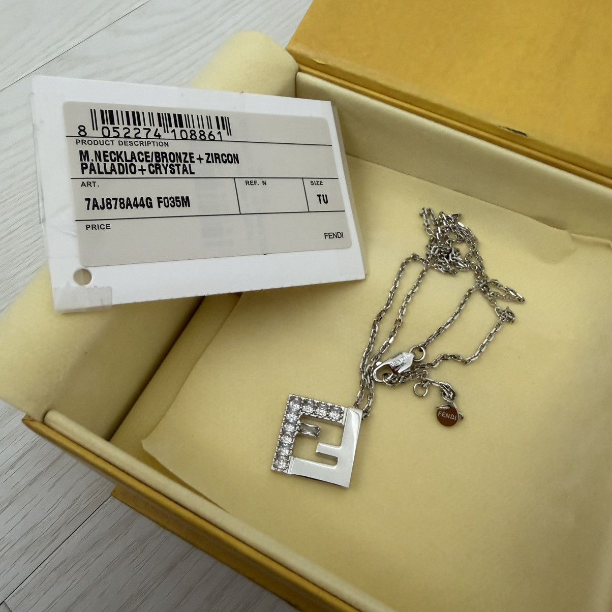 Fendi Fendi FF PAVE Necklace Baguette Zicon Forever Embellished Size ONE SIZE - 8 Thumbnail