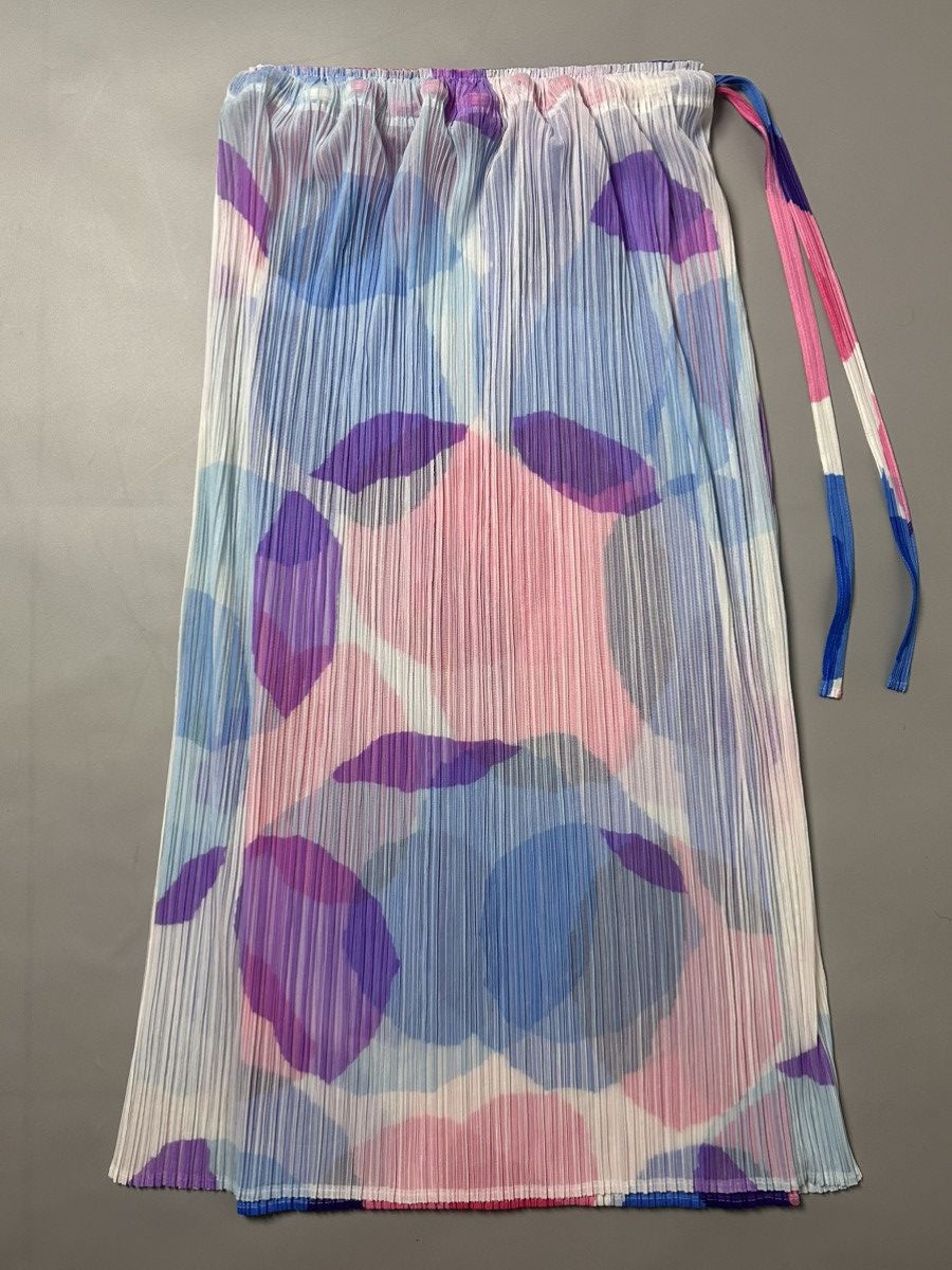 Pleats Please Issey Miyake Issey Miyake Pleats please — Colorful midi skirt Size 24" / US 00 / IT 34 - 1 Thumbnail