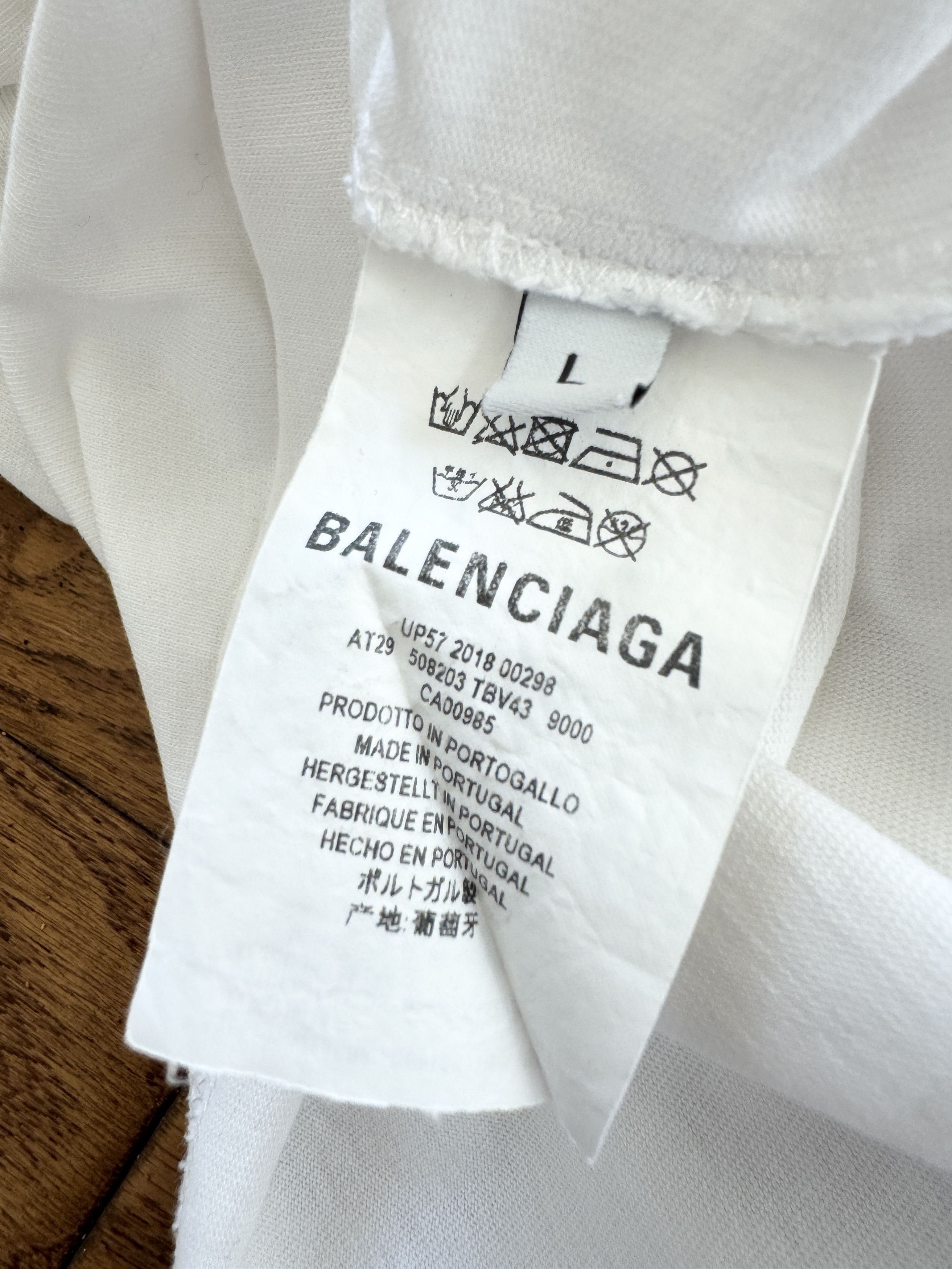 Balenciaga Balenciaga Logo Tee Size US XL / EU 56 / 4 - 8 Thumbnail