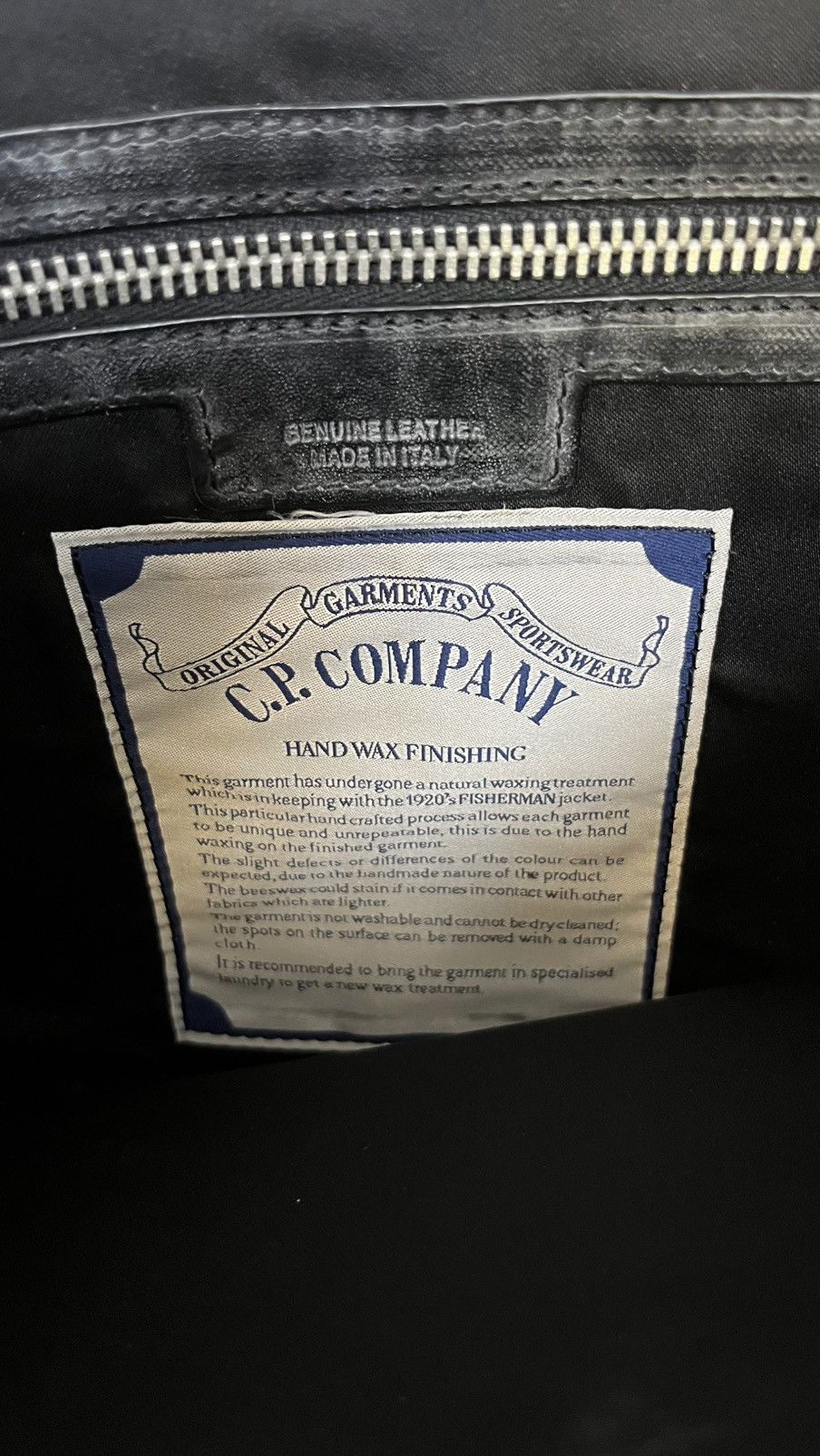 C.P. Company C.P. Company Archive Hand Waxed Fisherman Laptop Bag Size ONE SIZE - 7 Thumbnail