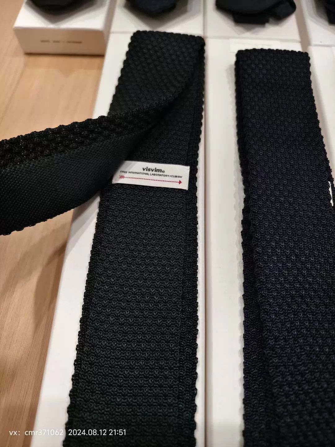 Visvim VISVIM 23AW Silk Knit Tie Green /Navy Size ONE SIZE - 3 Thumbnail