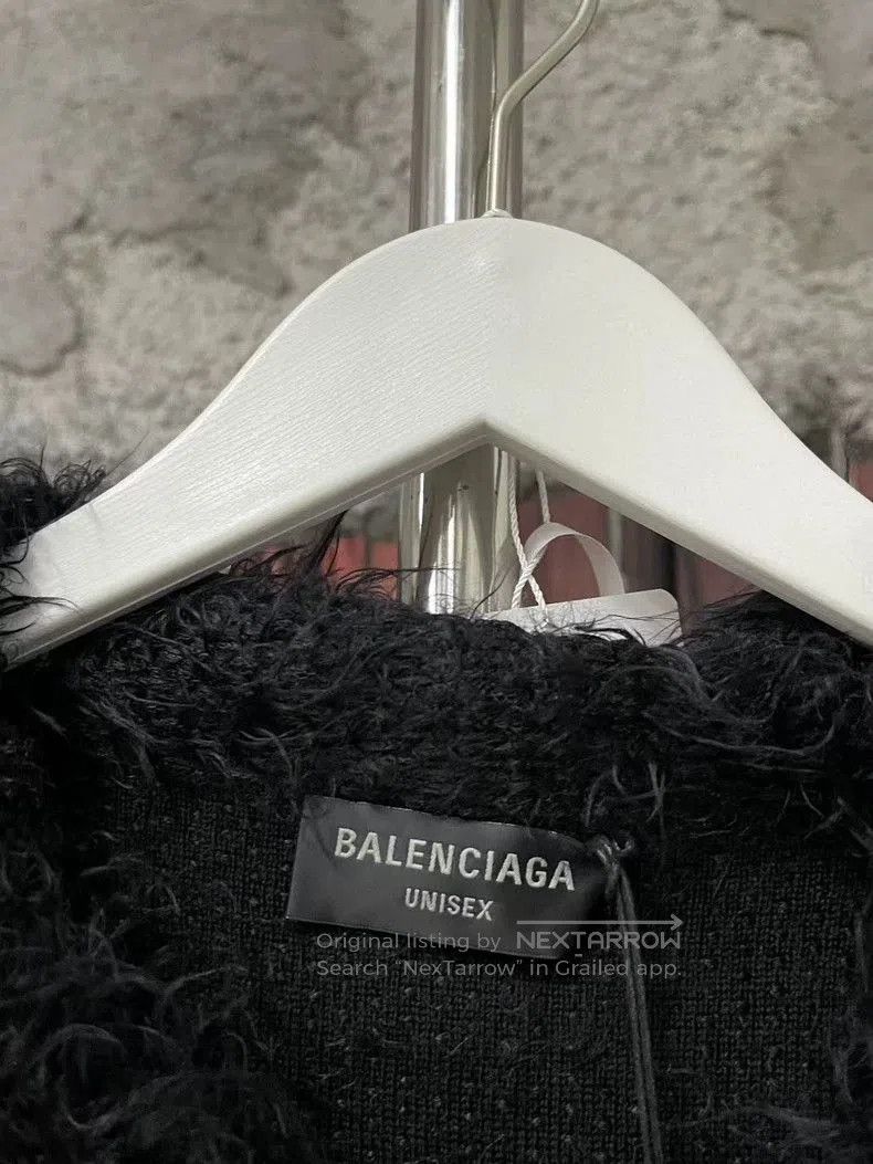 Balenciaga Balenciaga Black Mohair Hooded Cardigan. Size US S / EU 44-46 / 1 - 5 Thumbnail