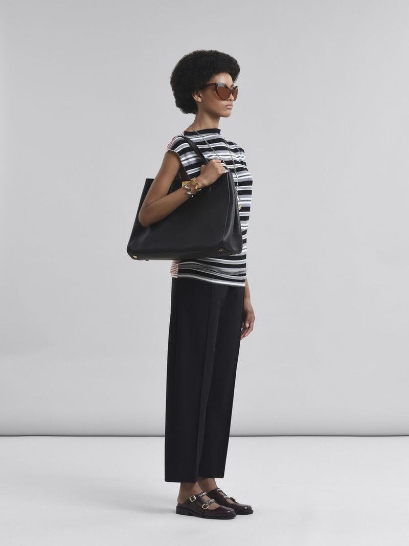 Marni o1w1db10426 Wool Blend Trousers in Black Size 28" / US 6 / IT 42 - 4 Thumbnail
