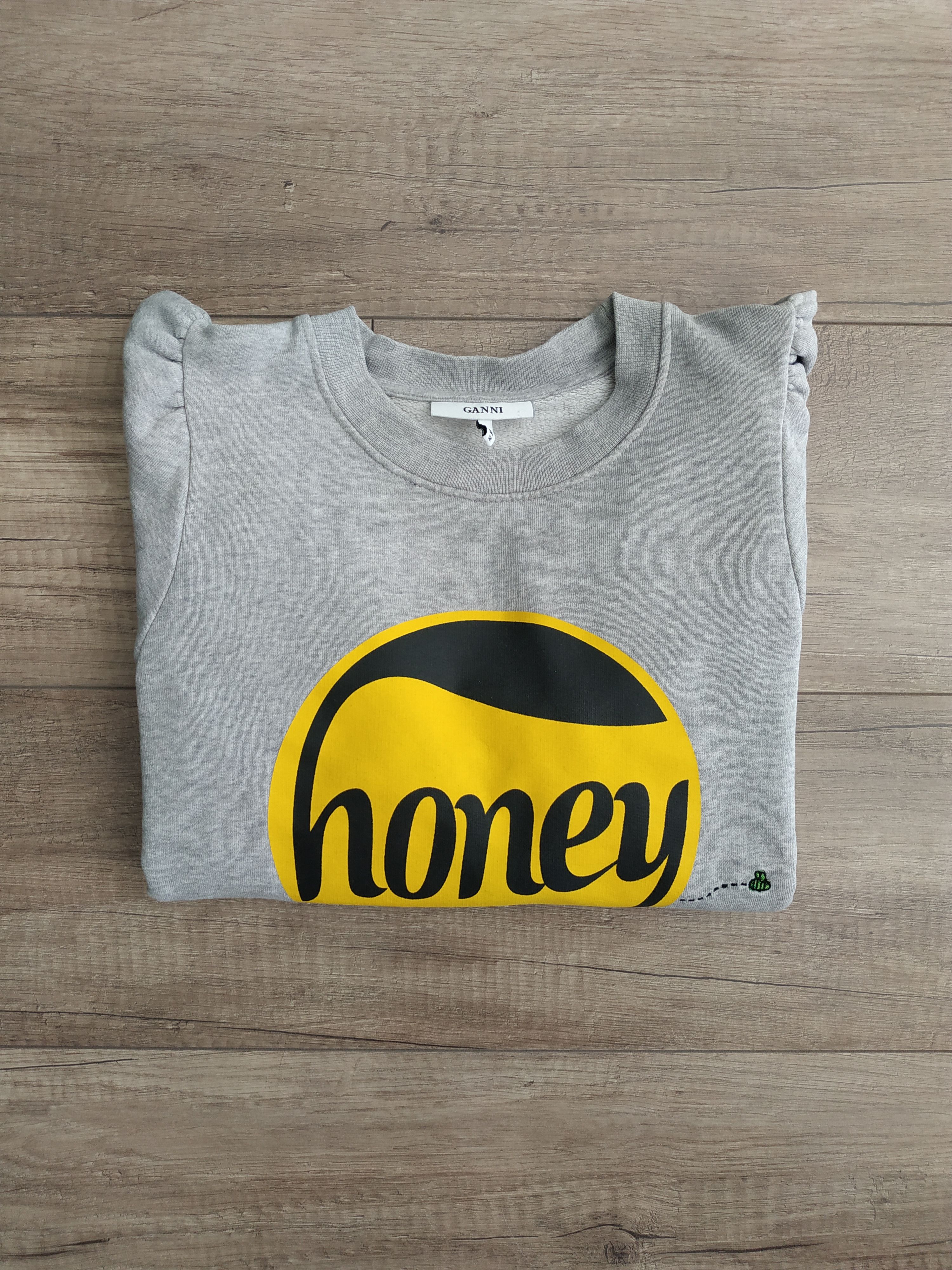 Ganni GANNI 'Honey' Women's Sweatshirt, s. MEDIUM, fit. SMALL Size M / US 6-8 / IT 42-44 - 4 Thumbnail