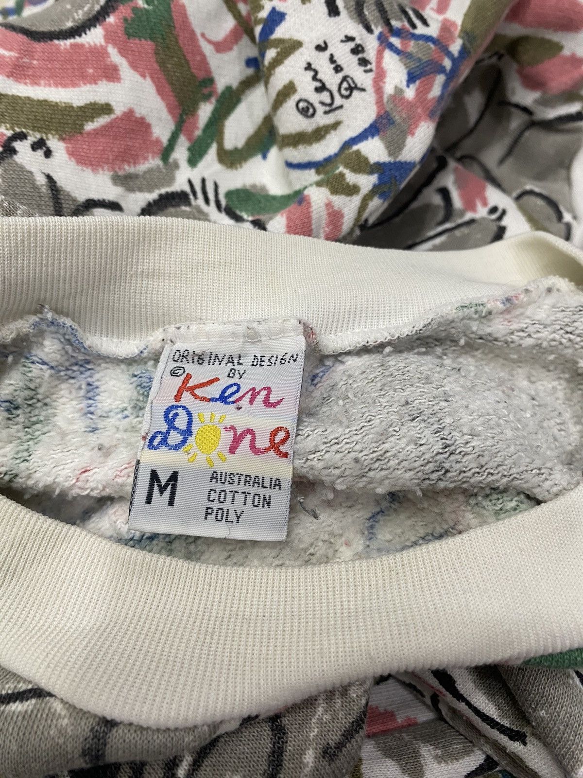 Vintage Vintage allover print Ken Done under pop art sweatshirt Size US M / EU 48-50 / 2 - 4 Thumbnail
