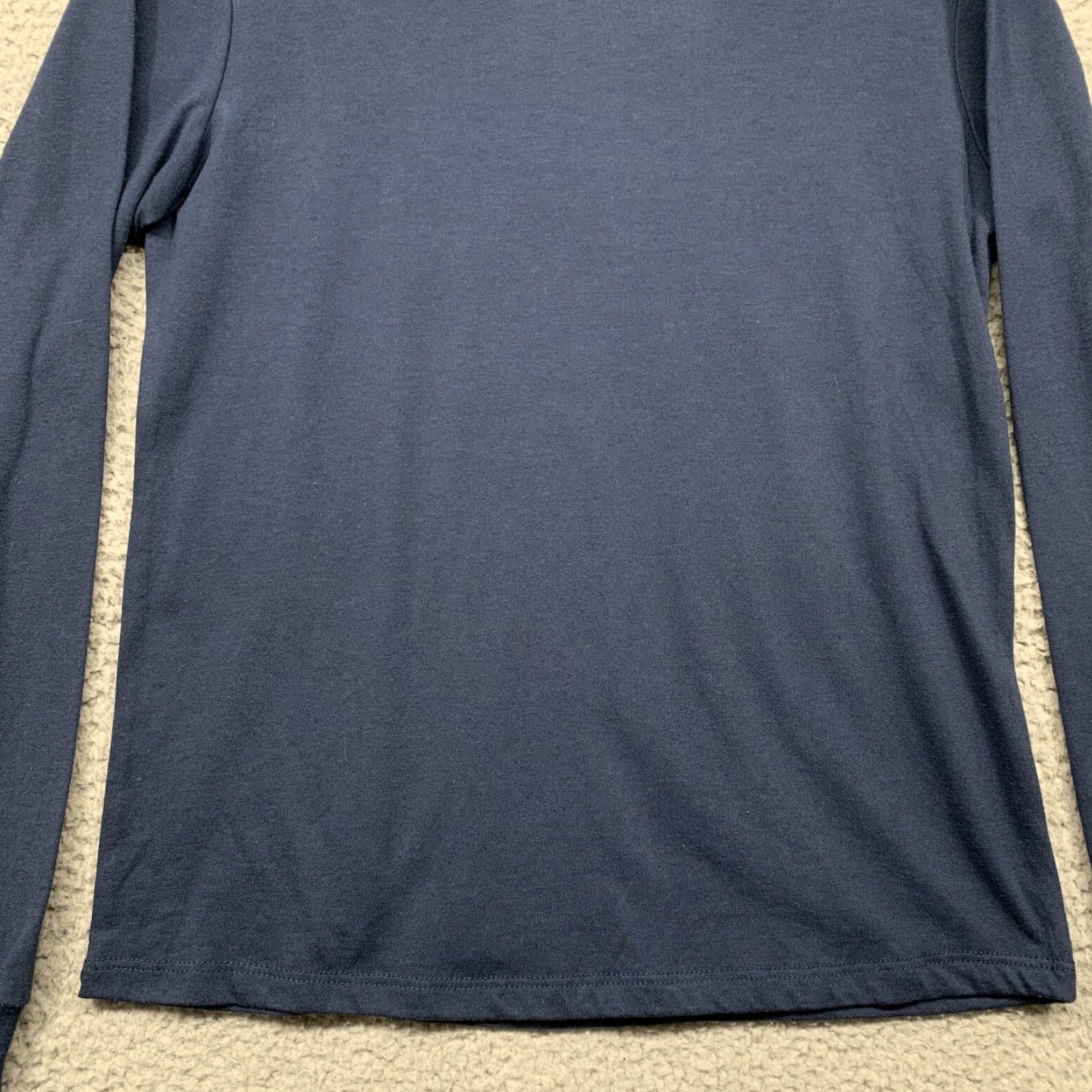Vintage Zoe + Liv T-Shirt XS Long Sleeve Navy Blue White Hugs & Knishes NWT Womens Casual Knit Cotton Blend Size XS / US 0-2 / IT 36-38 - 6 Thumbnail