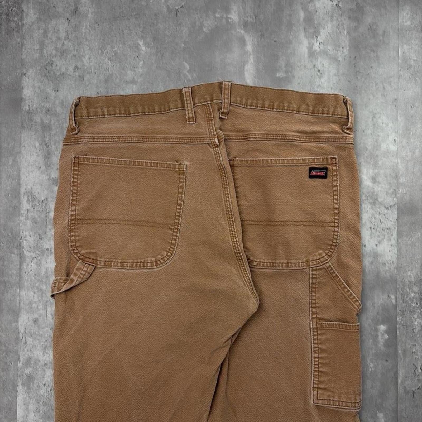 Dickies Y2K Tan Dickies Grunge Baggy Carpenter Skater Pants Size US 38 / EU 54 - 2 Thumbnail
