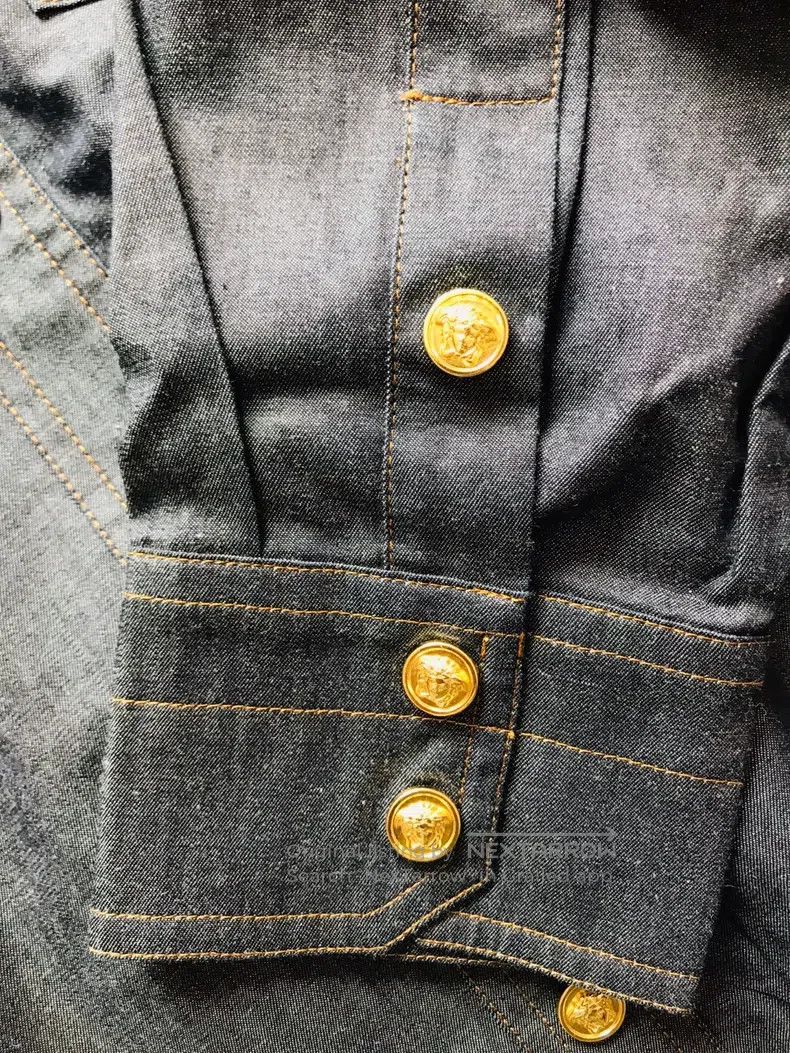 Versace Versace Main line denim shirt Size US L / EU 52-54 / 3 - 8 Thumbnail