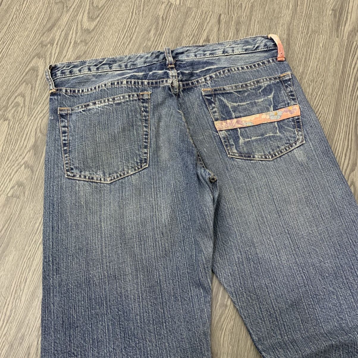 Takeo Kikuchi 🇯🇵Vintage'90s TAKEO KIKUCHI Distressed Patchwork Pant🇯🇵 Size US 35 - 7 Thumbnail