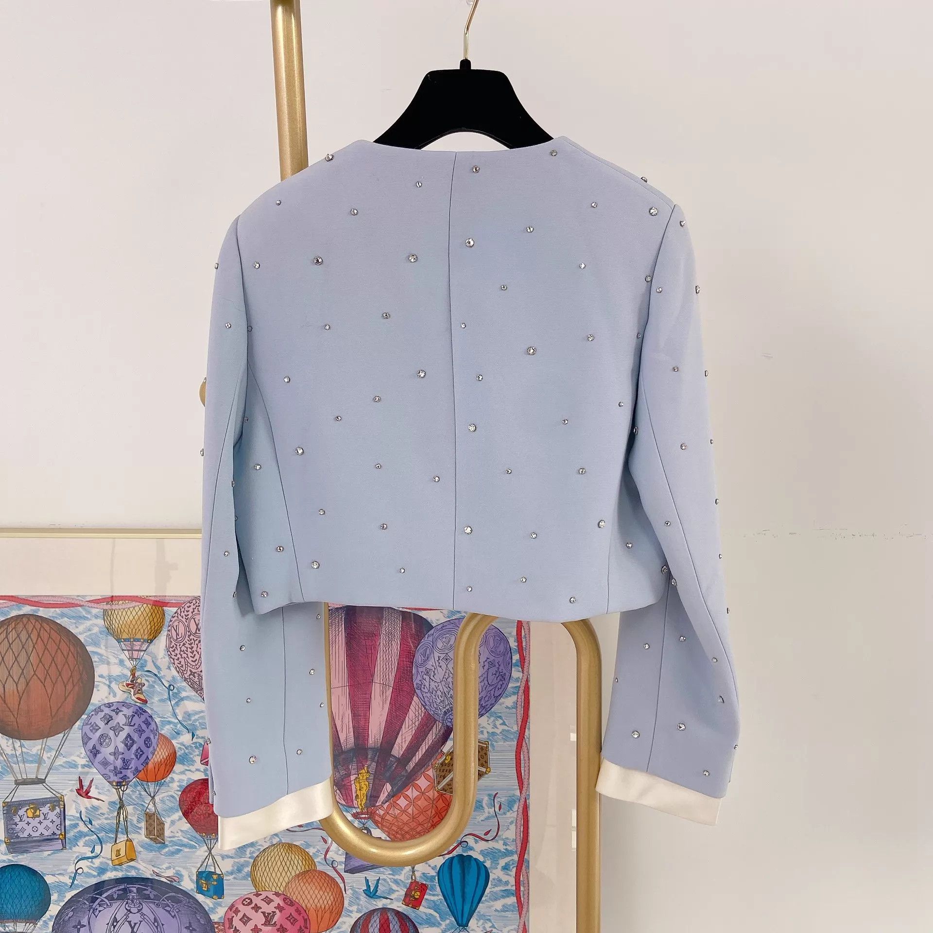 Miu Miu MIU MIU crystal blue short jacket 42 Size M / US 6-8 / IT 42-44 - 2 Thumbnail