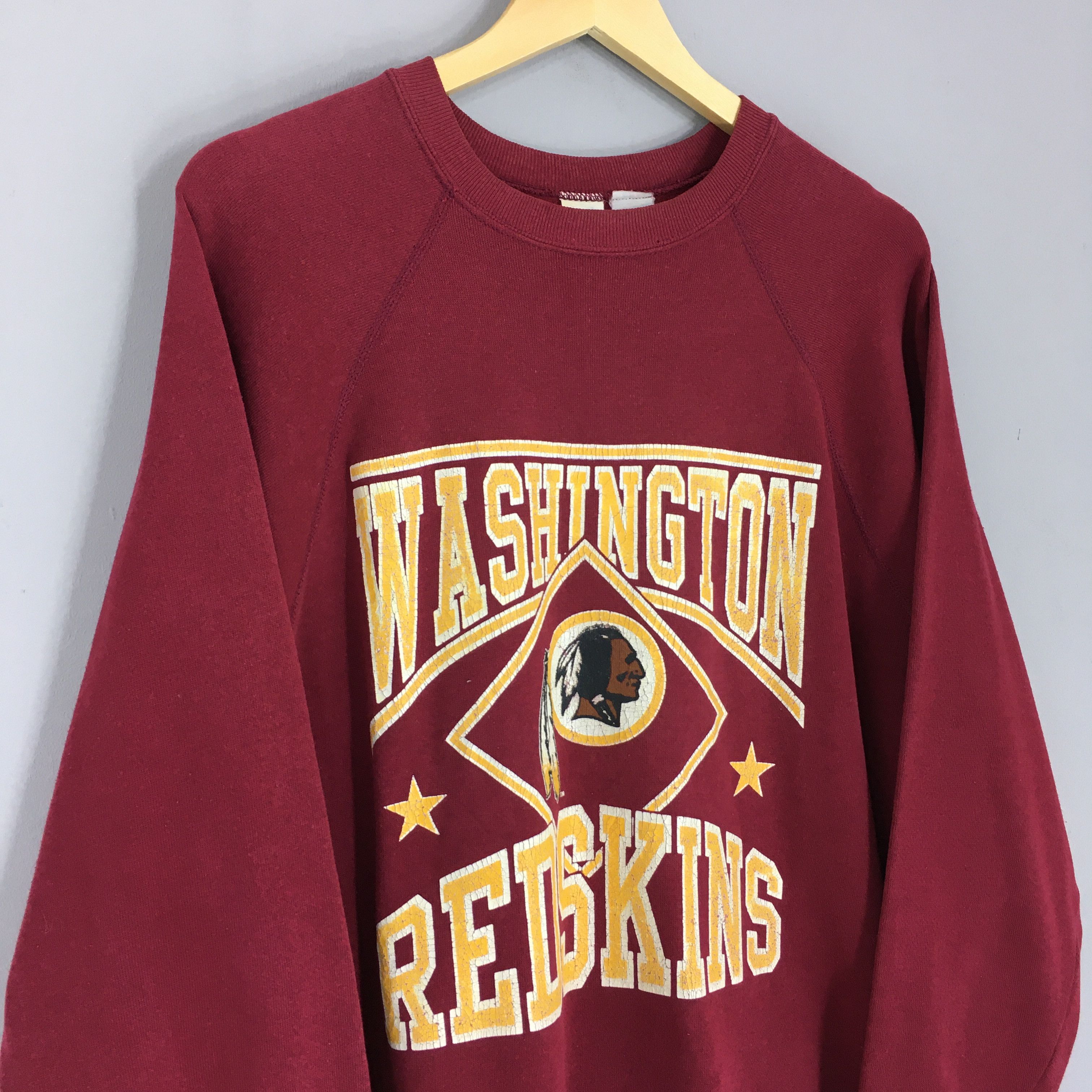 NFL × Vintage Vintage 90s Washington Redskins NFL Sweatshirt Large Size US L / EU 52-54 / 3 - 3 Thumbnail