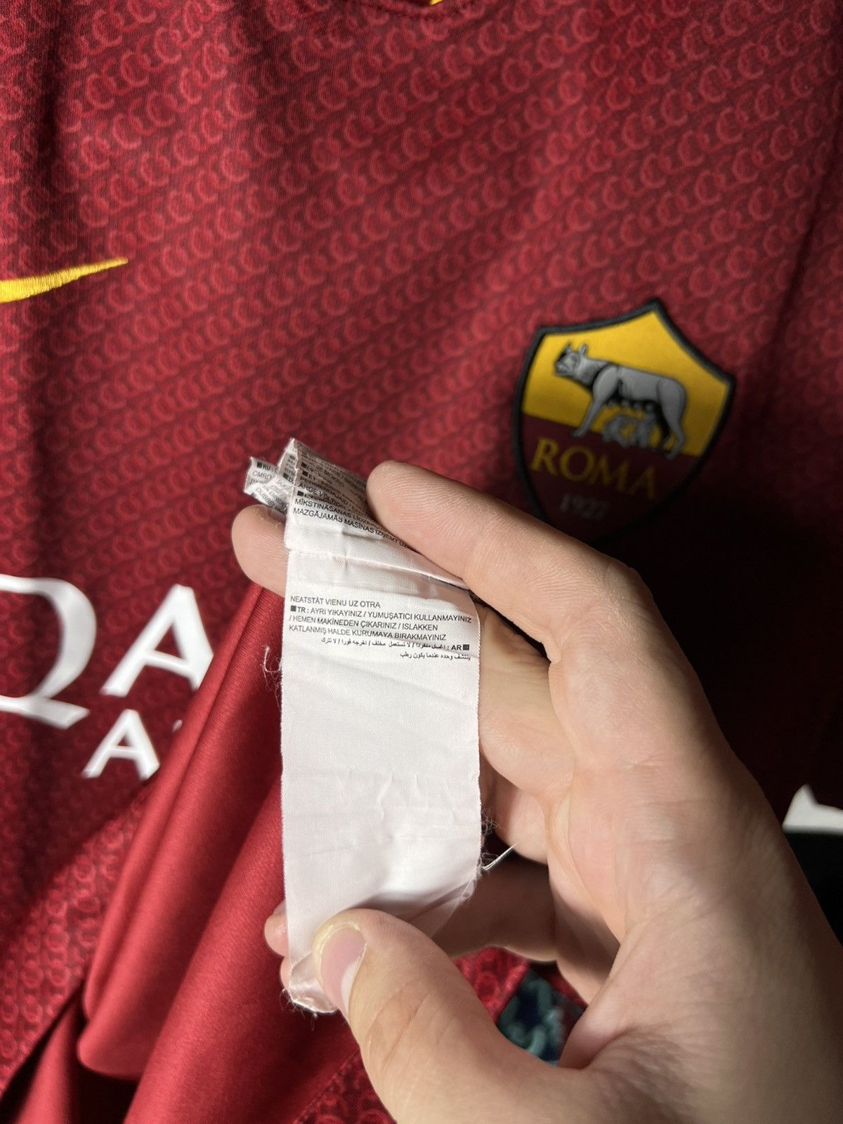 Nike Nike Jersey Youth Qatar Airways 2018 Roma Football Soccer Size US M / EU 48-50 / 2 - 10 Thumbnail