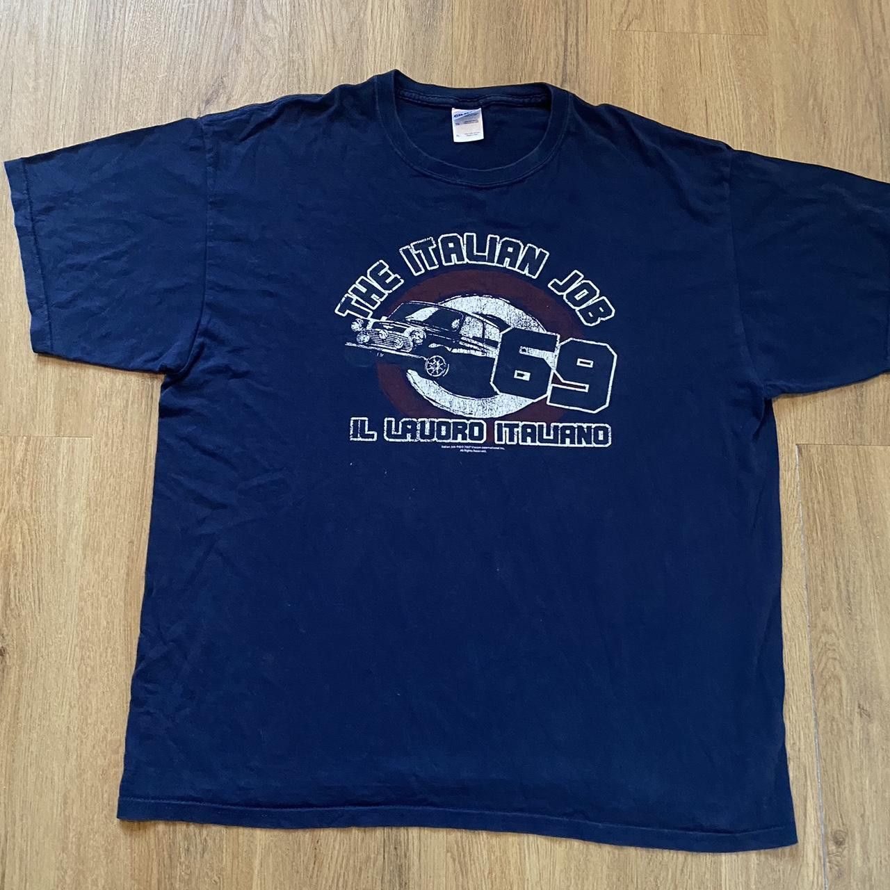 Gildan 2007 Italian Job navy t shirt #y2k #italianjob Movie Big Size US XL / EU 56 / 4 - 1 Thumbnail