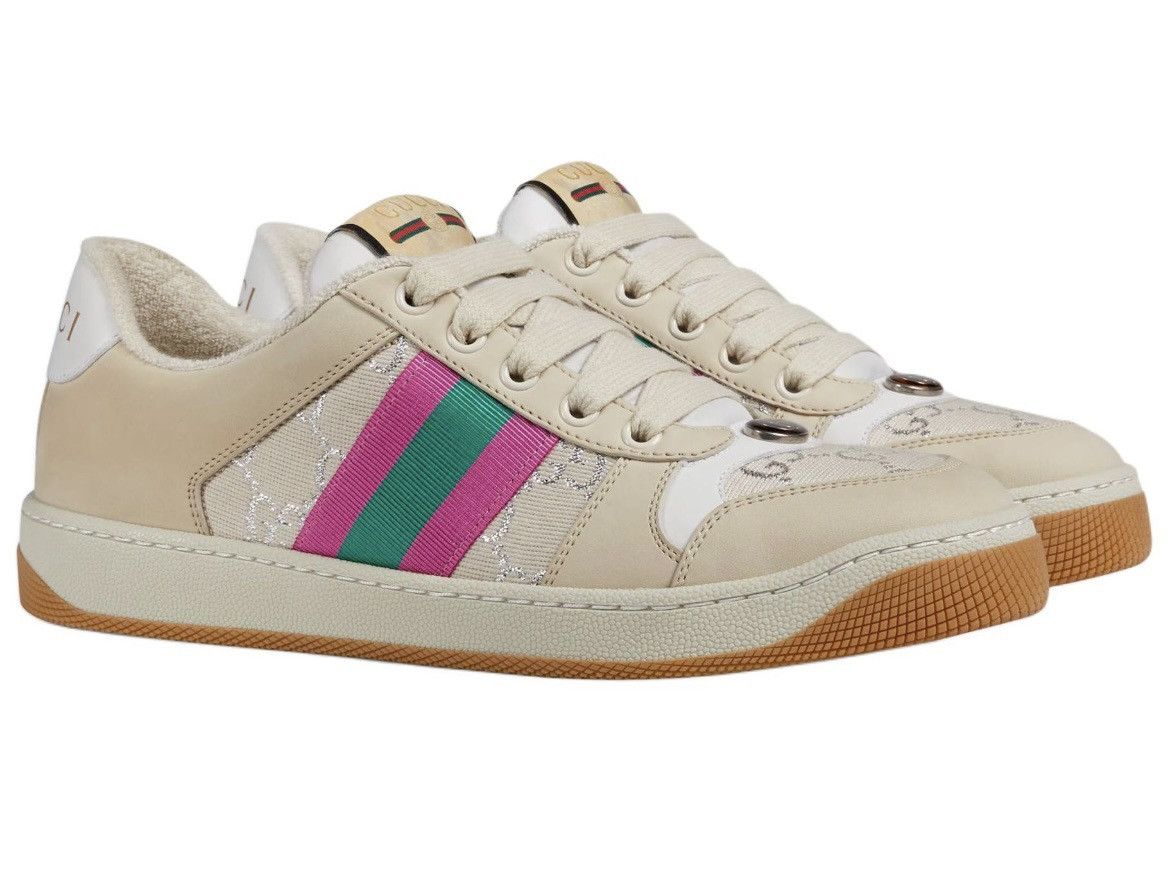 Gucci Gucci Screener Light GG Lame Sneaker size 42 Size US 12 / IT 42 - 1 Thumbnail