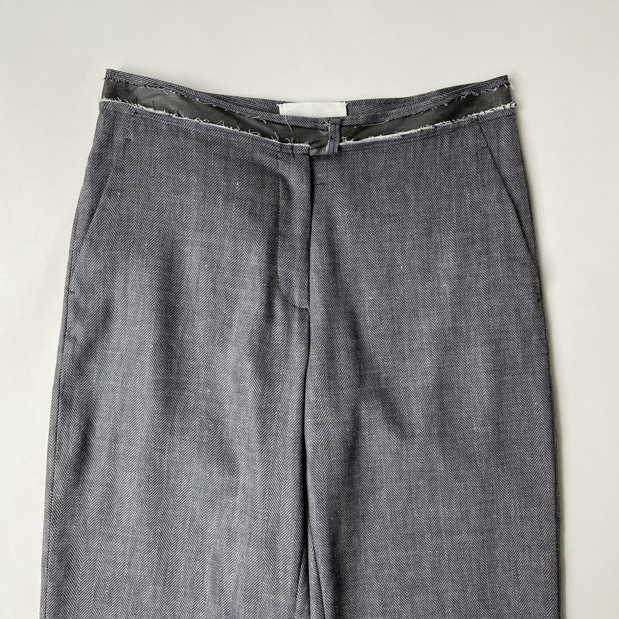 Maison Margiela S/S 05 Cut Out Waist Band Trousers Size 28" / US 6 / IT 42 - 2 Thumbnail