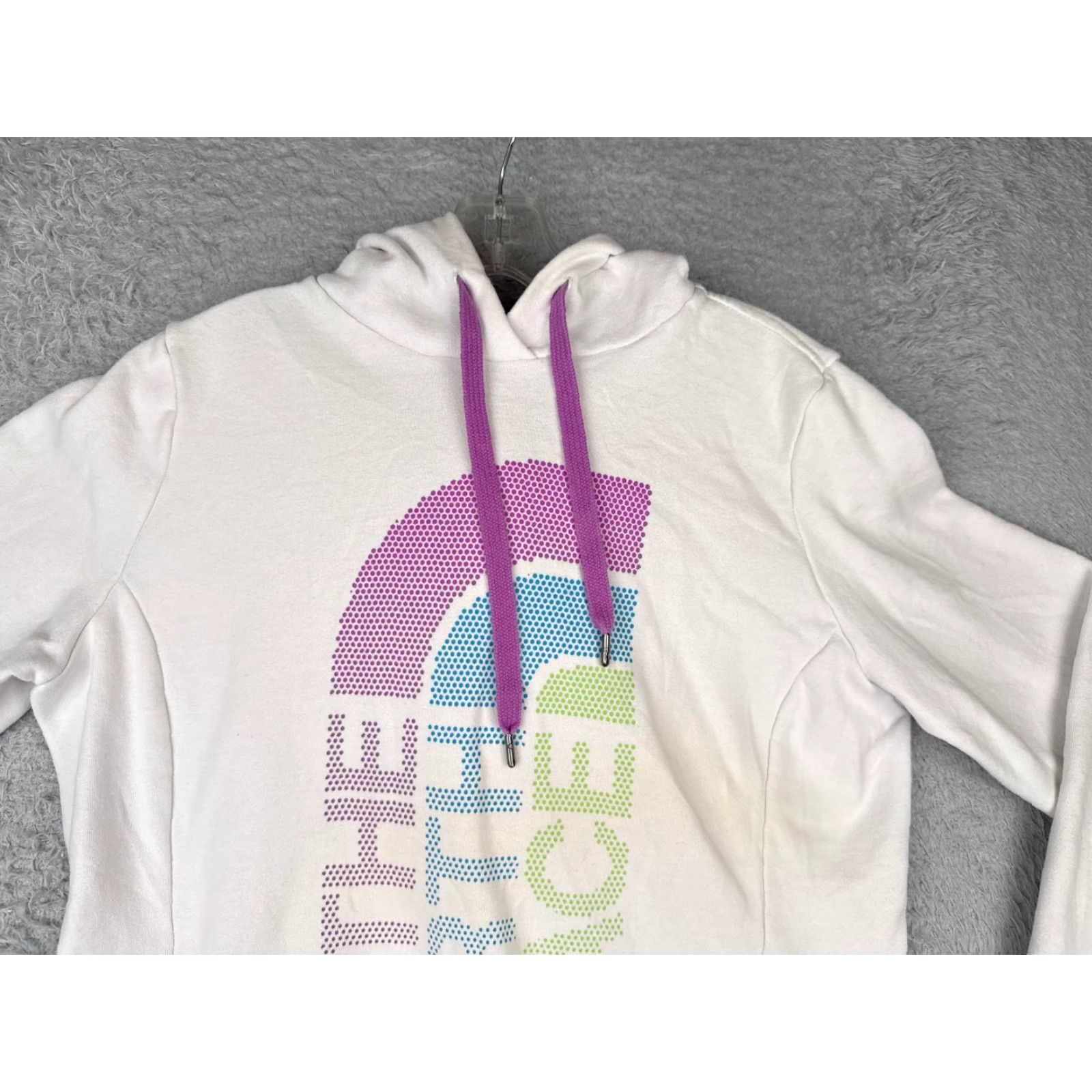 The North Face The North Face Hoodie Womens Large White Pullover Fleece Logo Sweatshirt READ Size L / US 10 / IT 46 - 4 Thumbnail