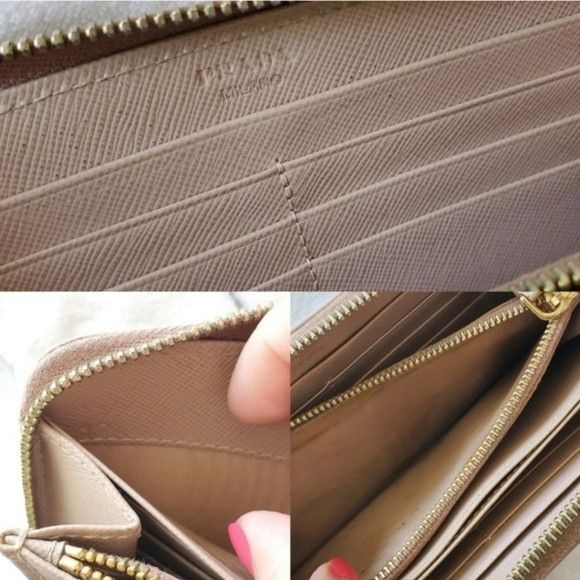 Prada PRADA NUDE BOW ZIPPY Wallet cardholder Size ONE SIZE - 12 Thumbnail