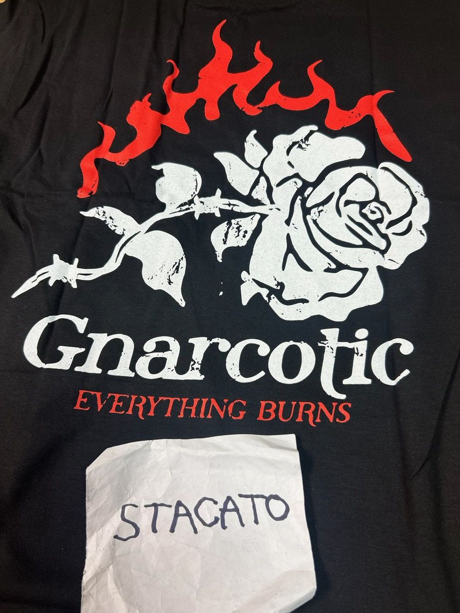 Gnarcotic × Rap Tees Gnarcotic Lil Gnar Everything Burns Tee Black Size US M / EU 48-50 / 2 - 5 Thumbnail