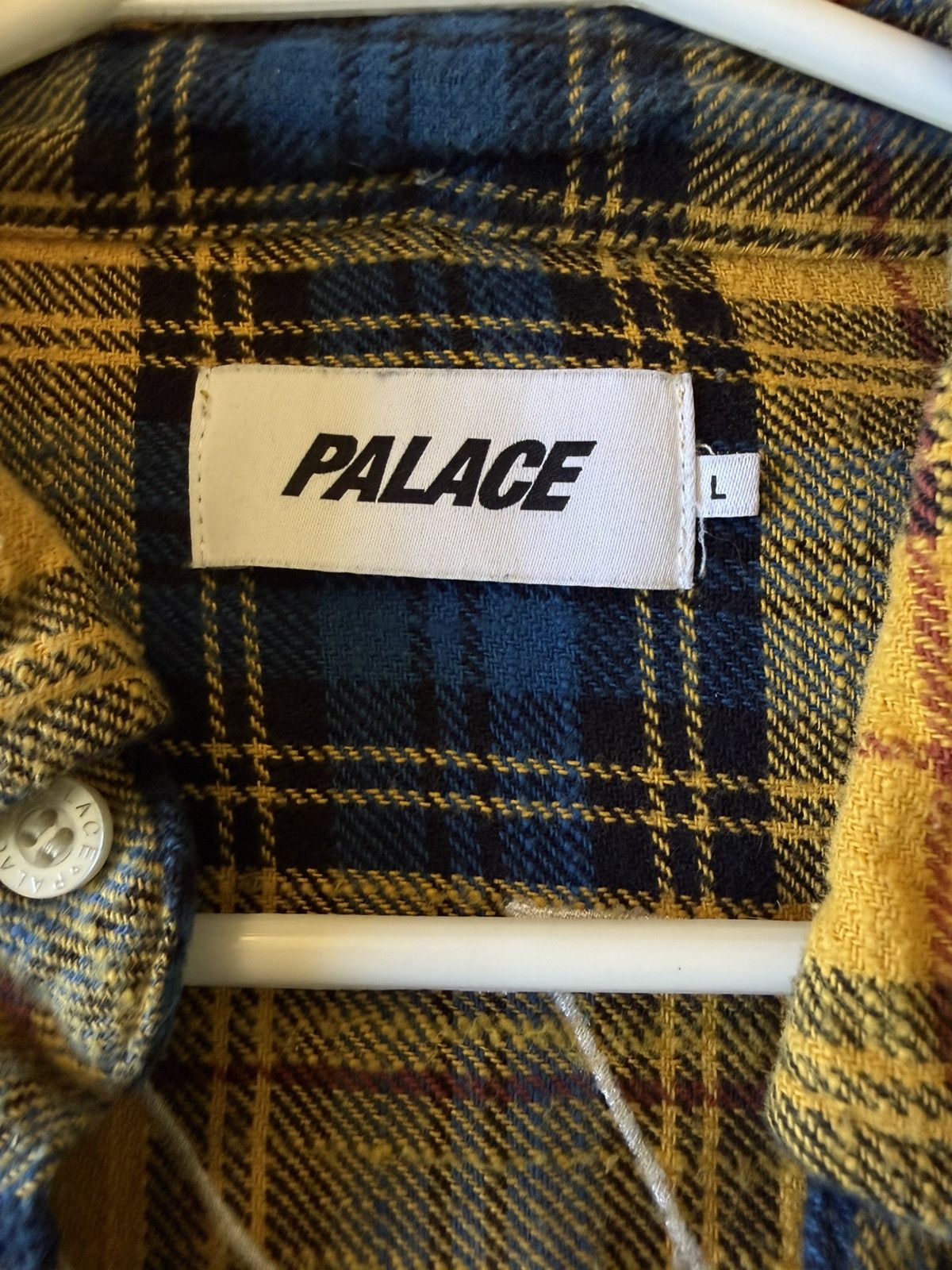 Palace Flannel Drop Shoulder shirt size L Size US L / EU 52-54 / 3 - 3 Thumbnail
