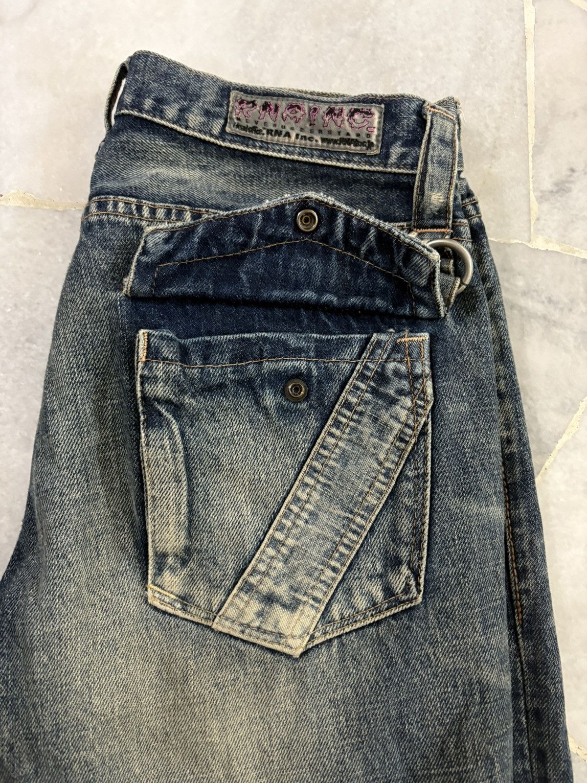 Designer × Japanese Brand × Vintage 90s RNA Bondage Jeans Size US 28 / EU 44 - 17 Thumbnail