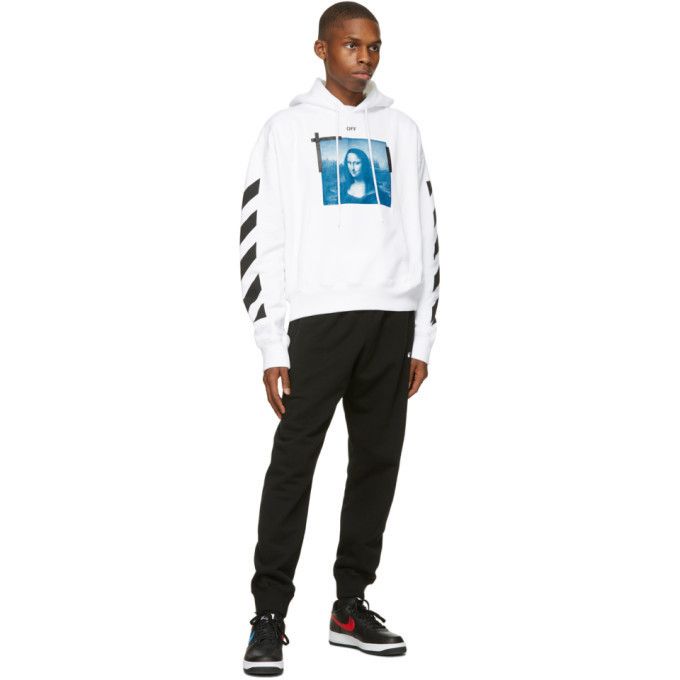 Off-White White Mona Lisa Arrows Oversized Hoodie Size XXS / US 00 / IT 34 - 5 Thumbnail