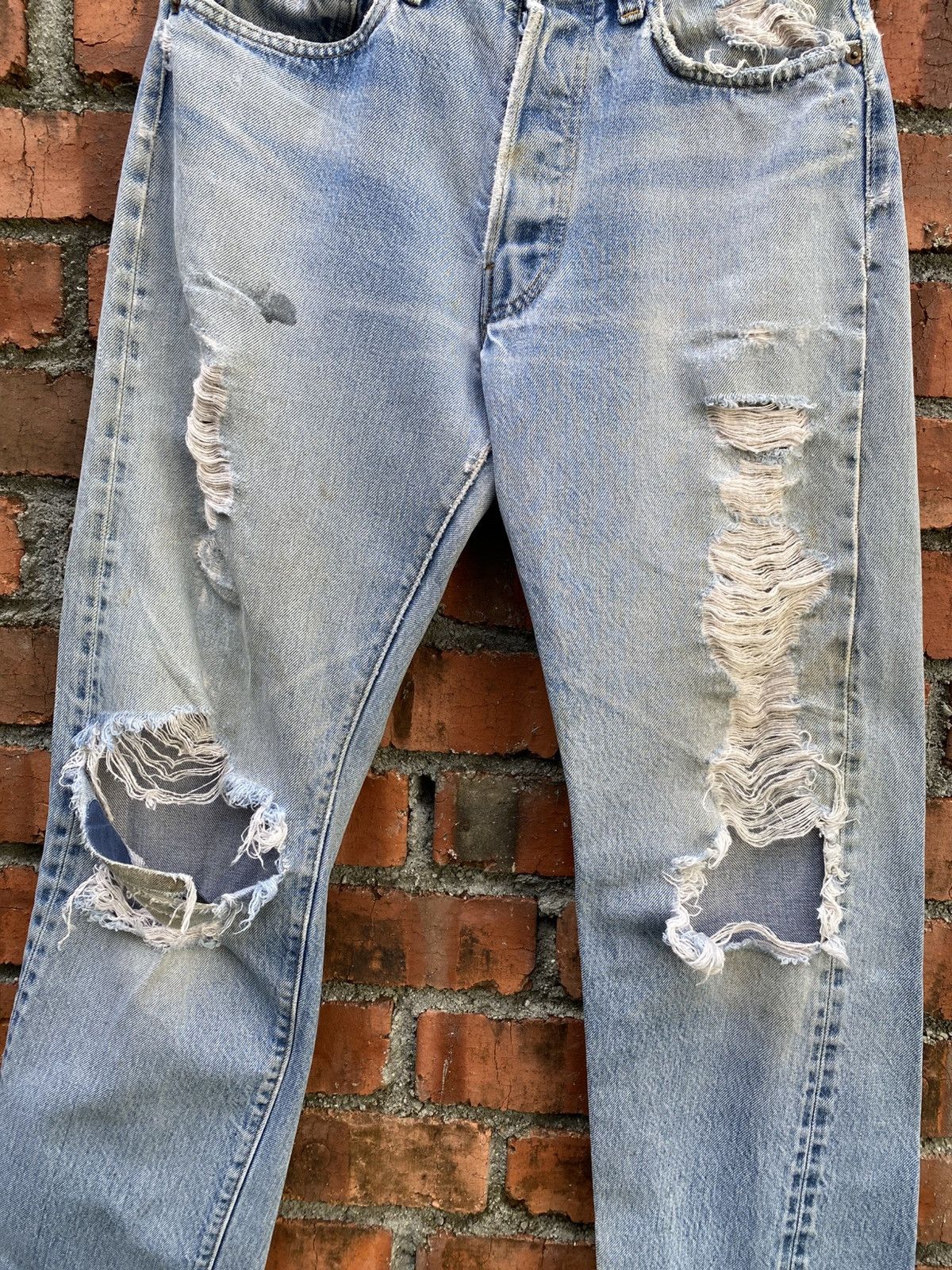 Levi's Vintage Clothing W30x30 Vintage levi's 501 redline distressed ripped USA Size US 30 / EU 46 - 6 Thumbnail