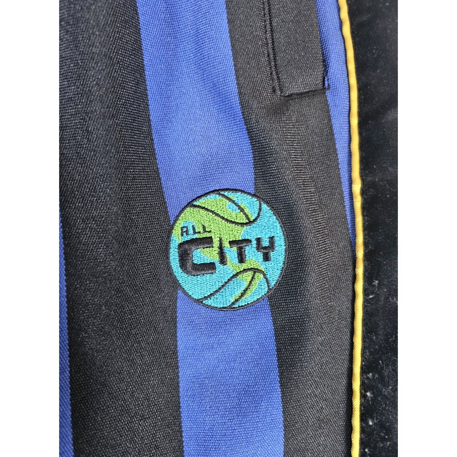 Vintage VINTAGE Just Don All City Sports Pants Blue Striped Sweatpants Tapered Men's Medium Size US 31 - 4 Thumbnail