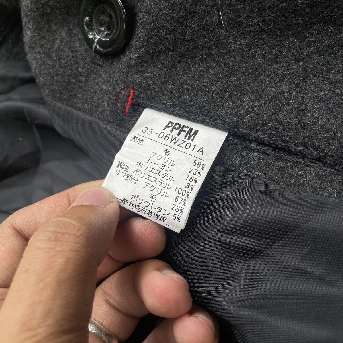 PPFM Archive🔥 PPFM Napolean Bondage Wool Fur Hood grey jacket Size US S / EU 44-46 / 1 - 14 Thumbnail