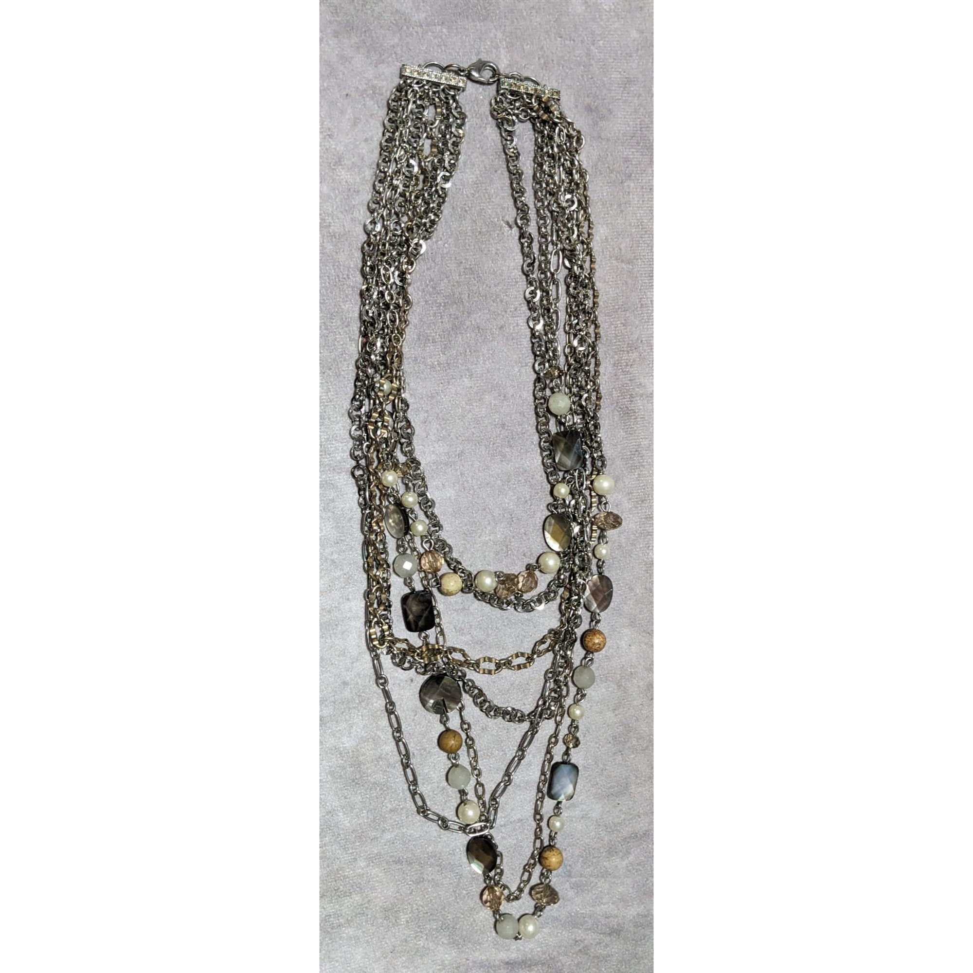 Other Multilayer Gemstone Chain Necklace Size ONE SIZE - 9 Thumbnail