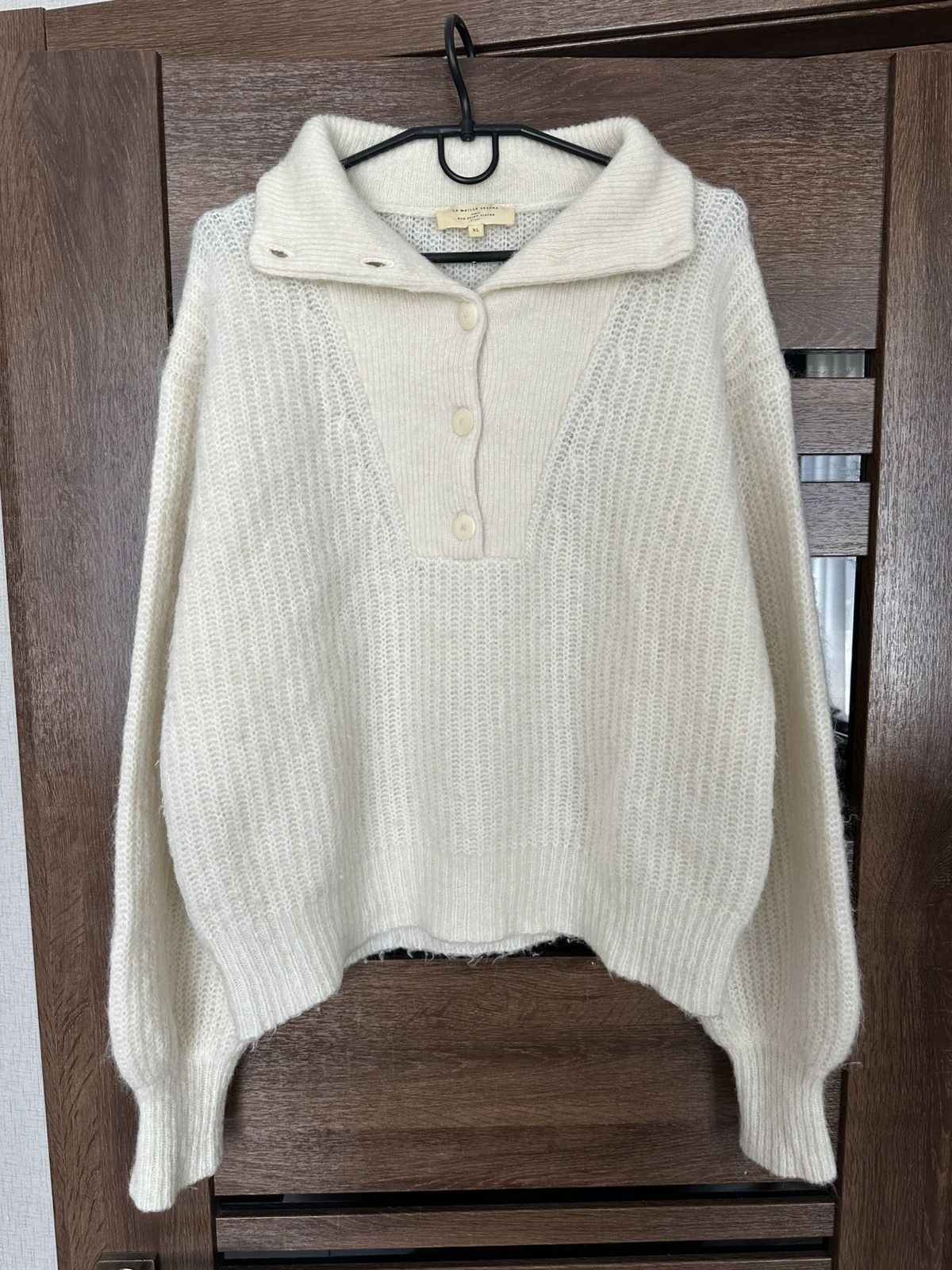 Sezane Le Maille Sezane Knit Wool Mohair Sweater Pullover Size XL / US 12-14 / IT 48-50 - 3 Thumbnail
