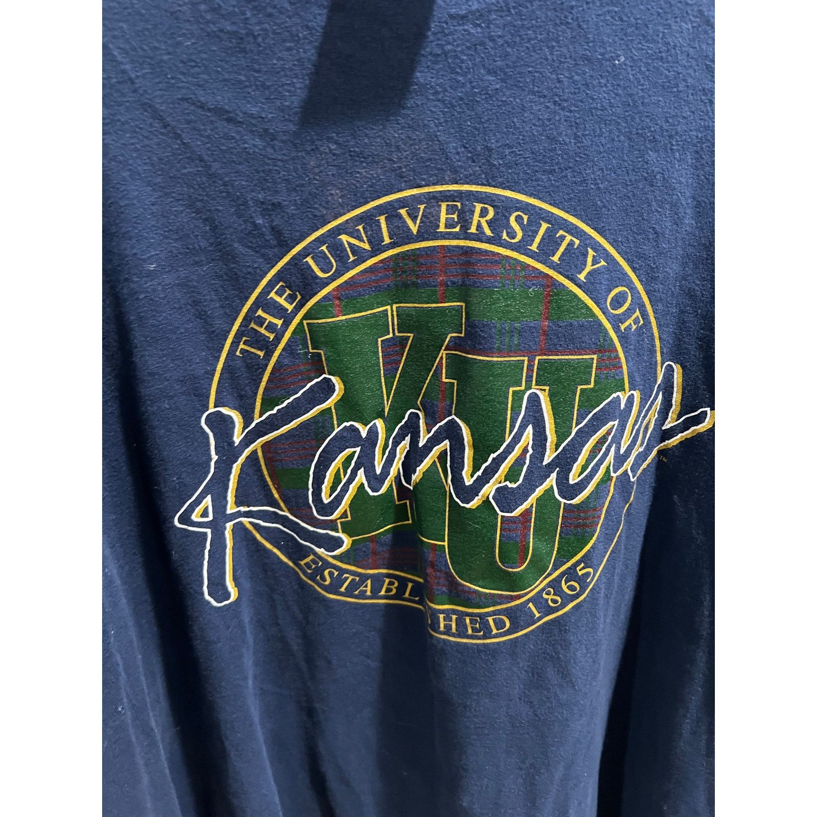 Hanes Vintage University of Kansas KU T-Shirt XXL Hanes Size US XL / EU 56 / 4 - 4 Thumbnail