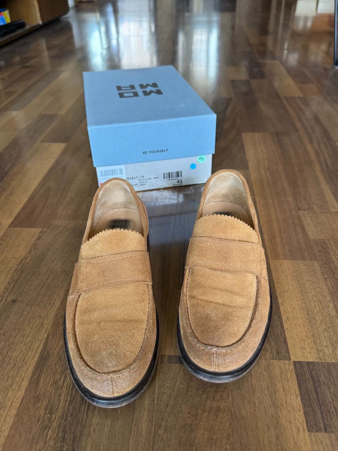 MoMA MOMA Men's Distressed Suede Loafers Size US 8 / EU 41 - 1 Thumbnail