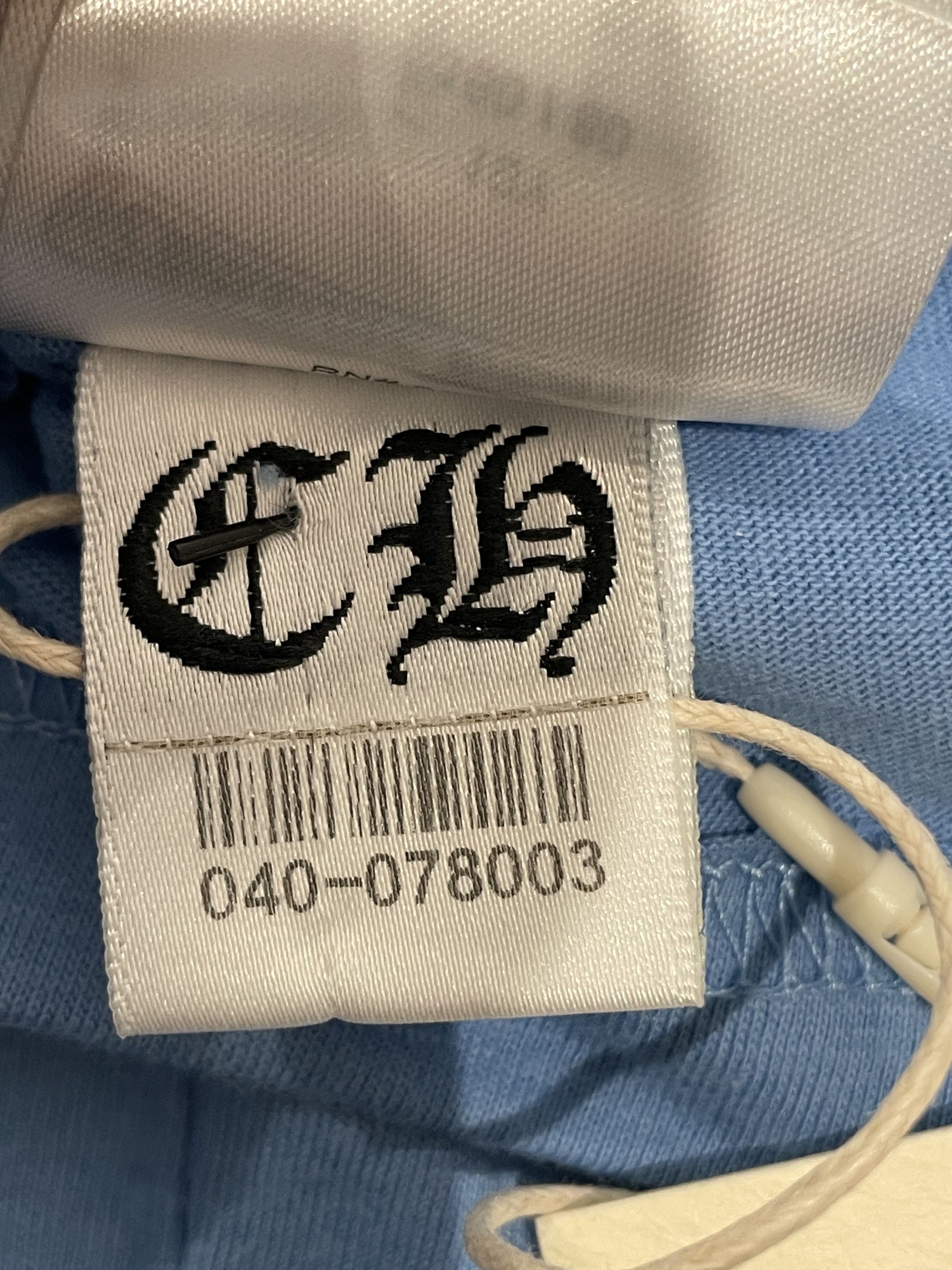 Chrome Hearts Chrome Hearts Scroll Label Blue T-Shirt Tee For Kids Size ONE SIZE - 10 Thumbnail