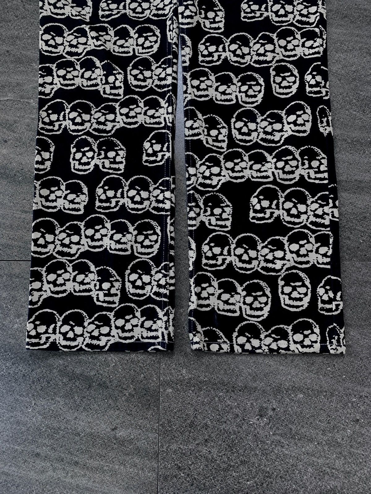 Hysteric Glamour 90s Skull Printed Denim Pants Size US 30 / EU 46 - 8 Thumbnail