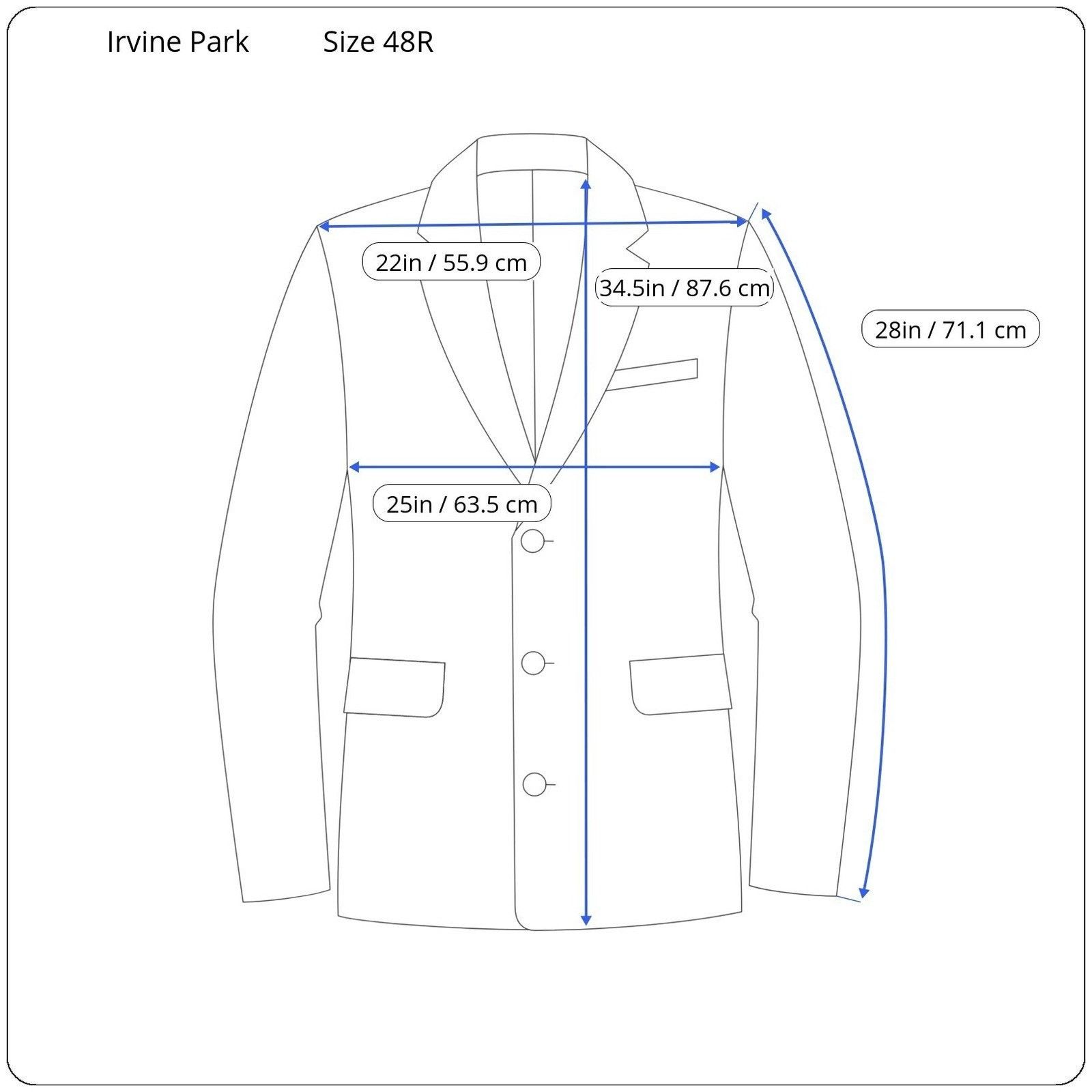 Other Vintage Irvine Park Blazer Mens 48R Textured Sport Coat Size 48R - 8 Thumbnail