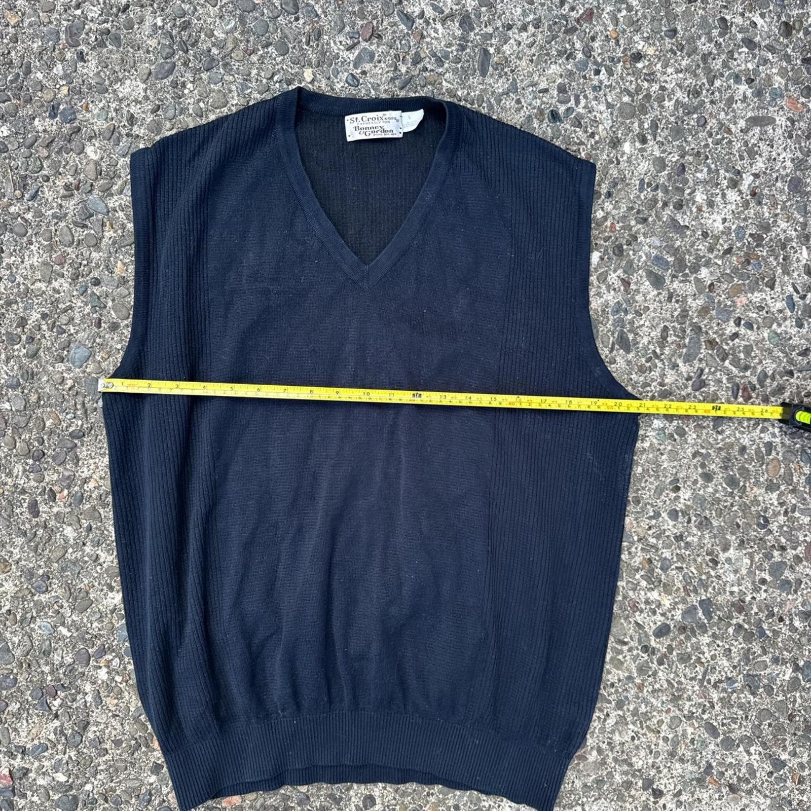 Vintage Vintage 90s St. Croix Bonney & Gordon Sweater Vest –Sz Large Size US L / EU 52-54 / 3 - 4 Thumbnail