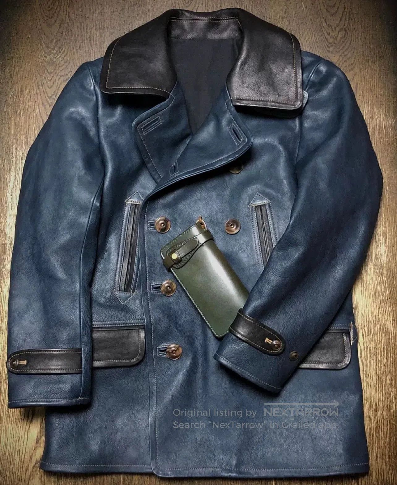 TAIKAN red leather jacket with unique detailing. Size US M / EU 48-50 / 2 - 5 Thumbnail