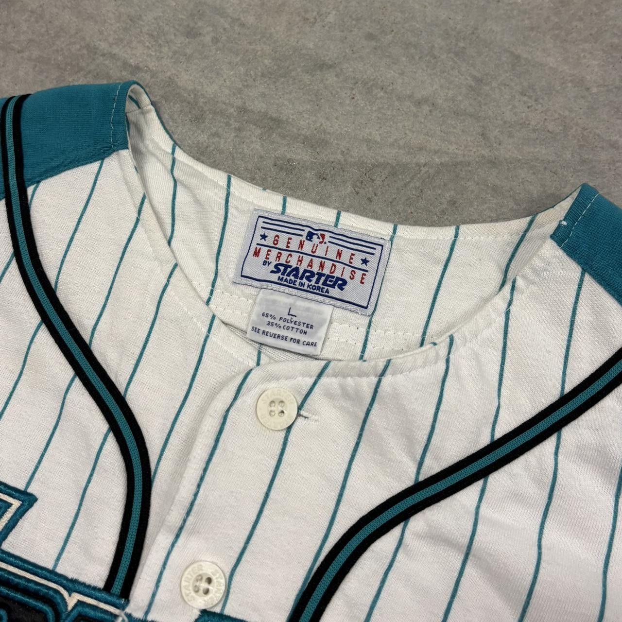 Starter Vintage Florida Marlins Starter Pinstripe Jersey Size US L / EU 52-54 / 3 - 3 Thumbnail