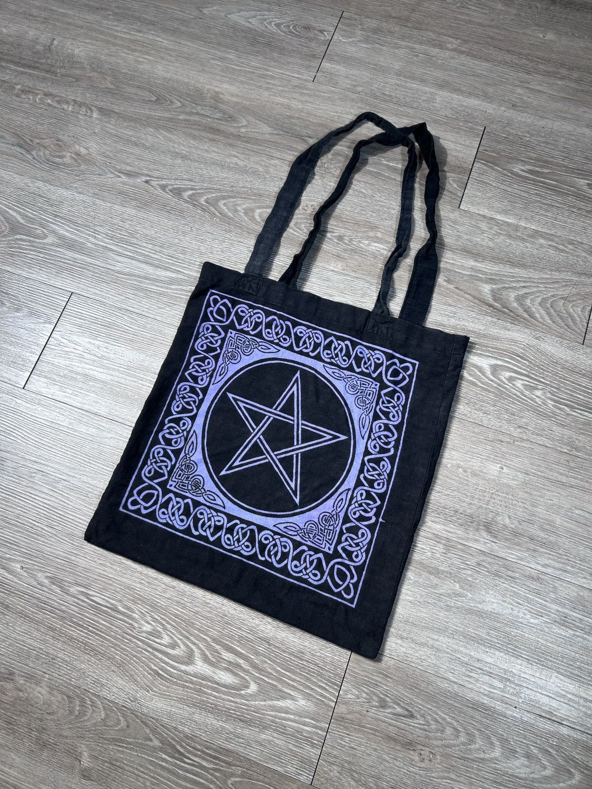 Vintage GOTH CULT COLLECTABLE REUSABLE PENTAGRAM TOTE BAG Size ONE SIZE - 1 Thumbnail
