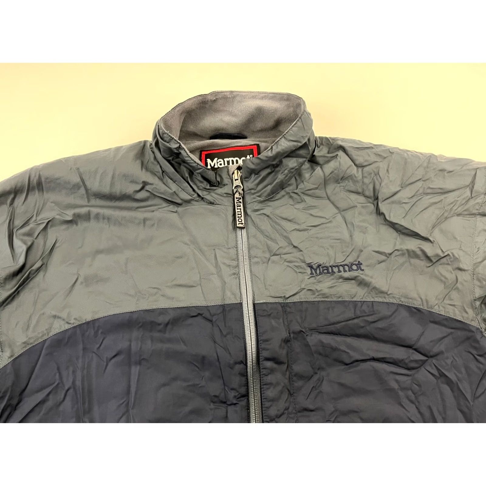 Marmot VINTAGE Marmot Full Zip Windbreaker Shelled Jacket Mens Sz Large Rain Coat Blue Size US L / EU 52-54 / 3 - 3 Thumbnail