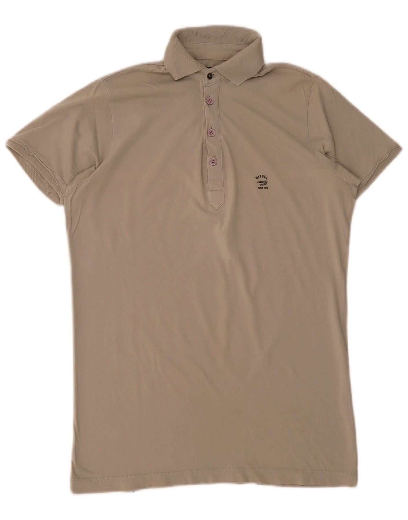 Diesel Mens Polo Shirt Small Beige Size US S / EU 44-46 / 1 - 1 Thumbnail