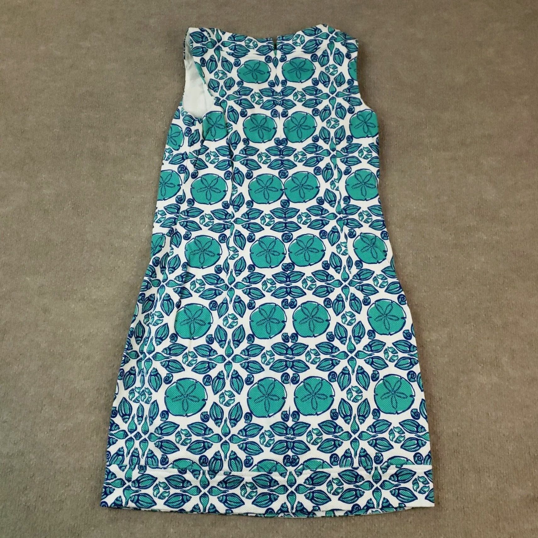 Vineyard Vines VINEYARD VINES Shift Dress Womens Size 2 Green Stretch Casual Knee Length Size XS / US 0-2 / IT 36-38 - 6 Thumbnail