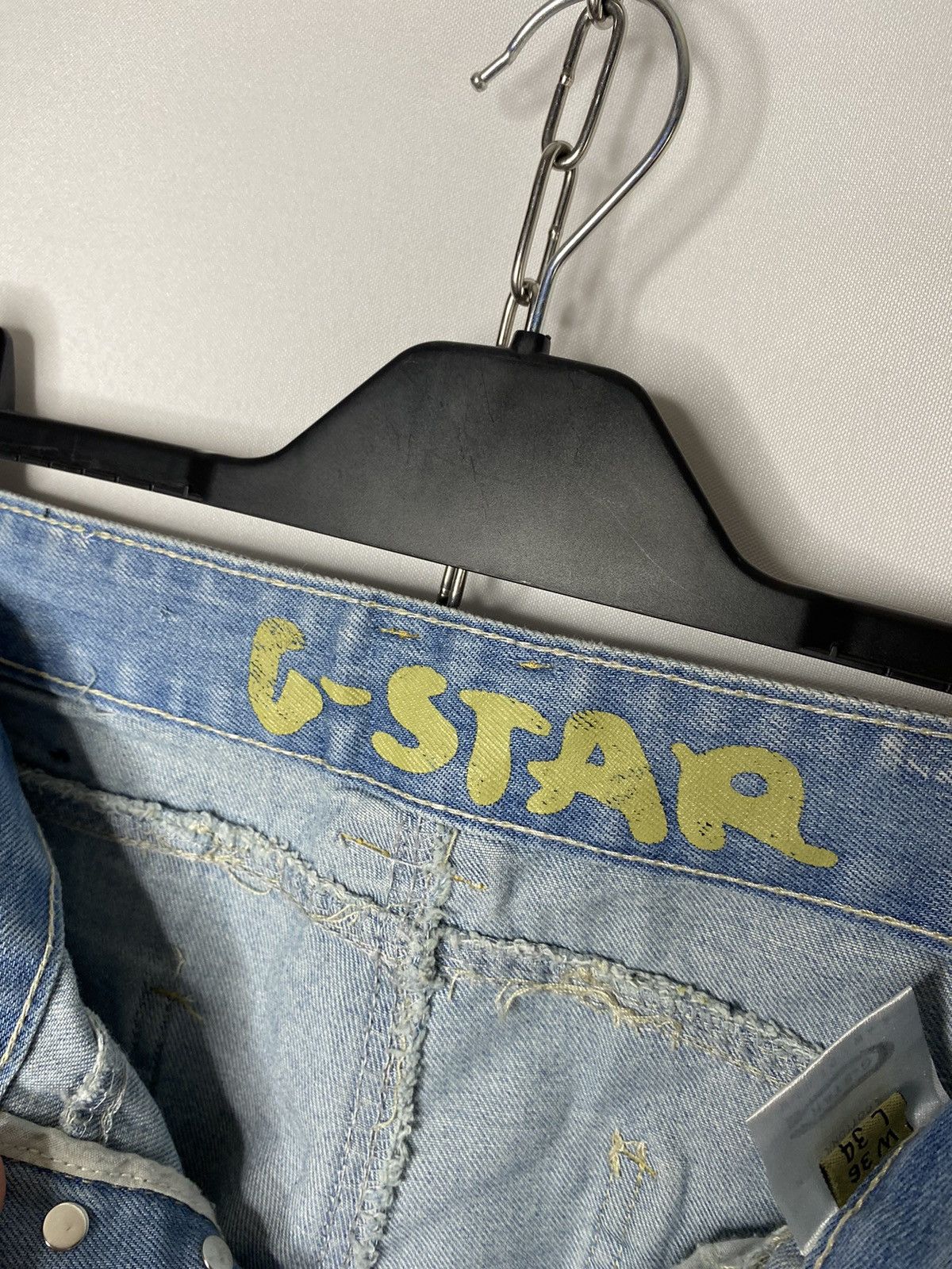Other Vintage G-Star Raw Denim Jeans Tab Size 36x34 Size US 36 / EU 52 - 17 Thumbnail