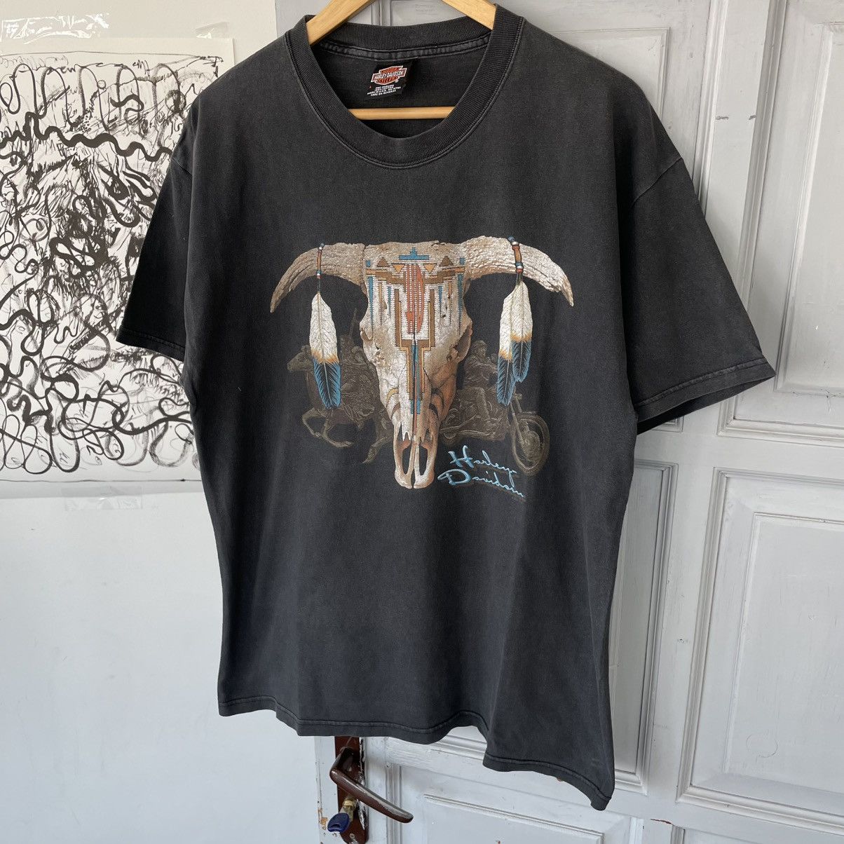 Harley Davidson × Vintage Vintage 90’s Harley Davidson Suburban Chicago T-shirt Size US L / EU 52-54 / 3 - 4 Thumbnail