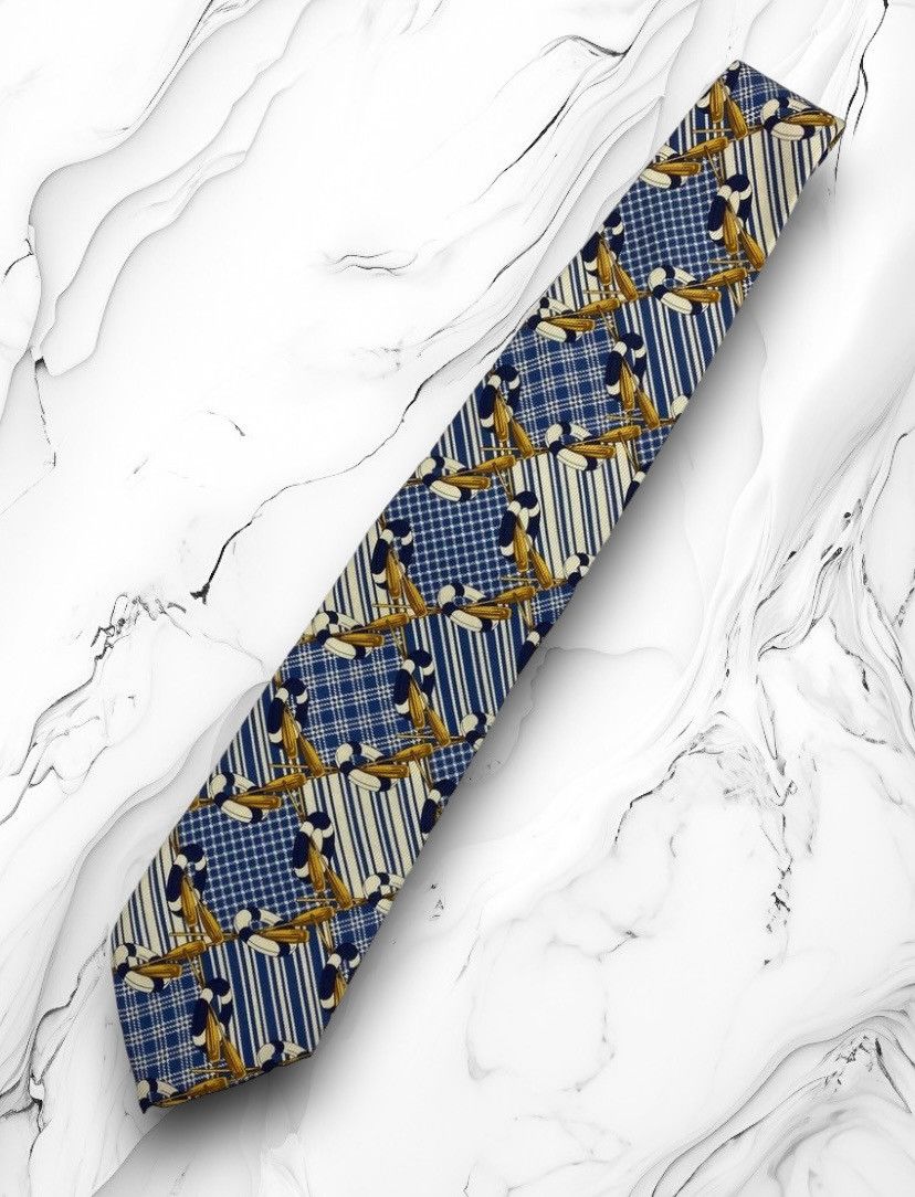 Burberry × Vintage Mens Luxury Vintage Burberry Tie Size ONE SIZE - 1 Thumbnail