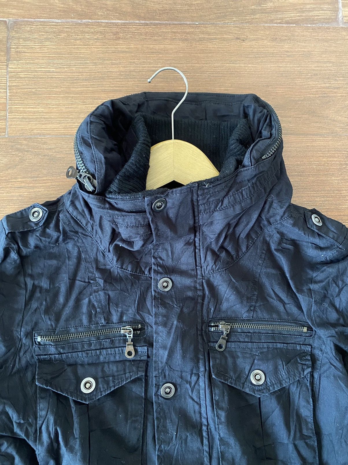 If Six Was Nine × Japanese Brand × Le Grande Bleu (L.G.B.) BINDINGOFFER Parsley Star Bono hooded jacket Goa Style Size US L / EU 52-54 / 3 - 3 Thumbnail