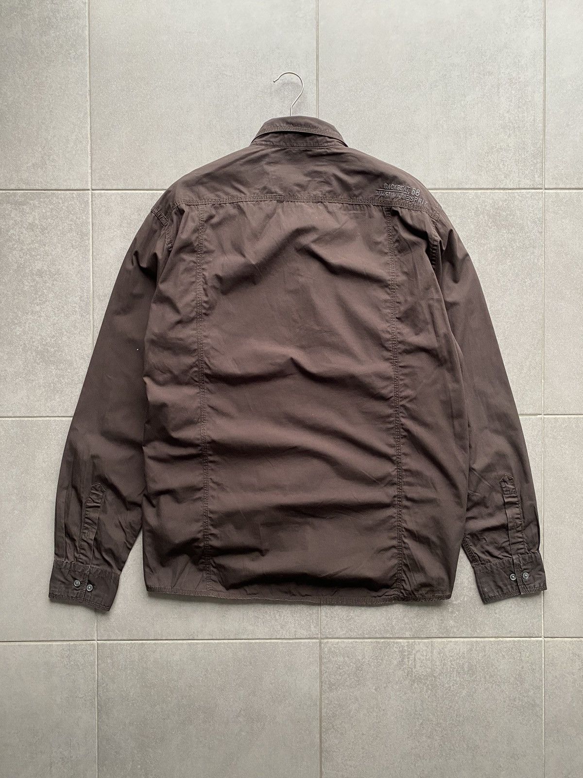 Esprit Vintage Esprit Military Brown Cotton Shirt Size US XXL / EU 58 / 5 - 6 Thumbnail